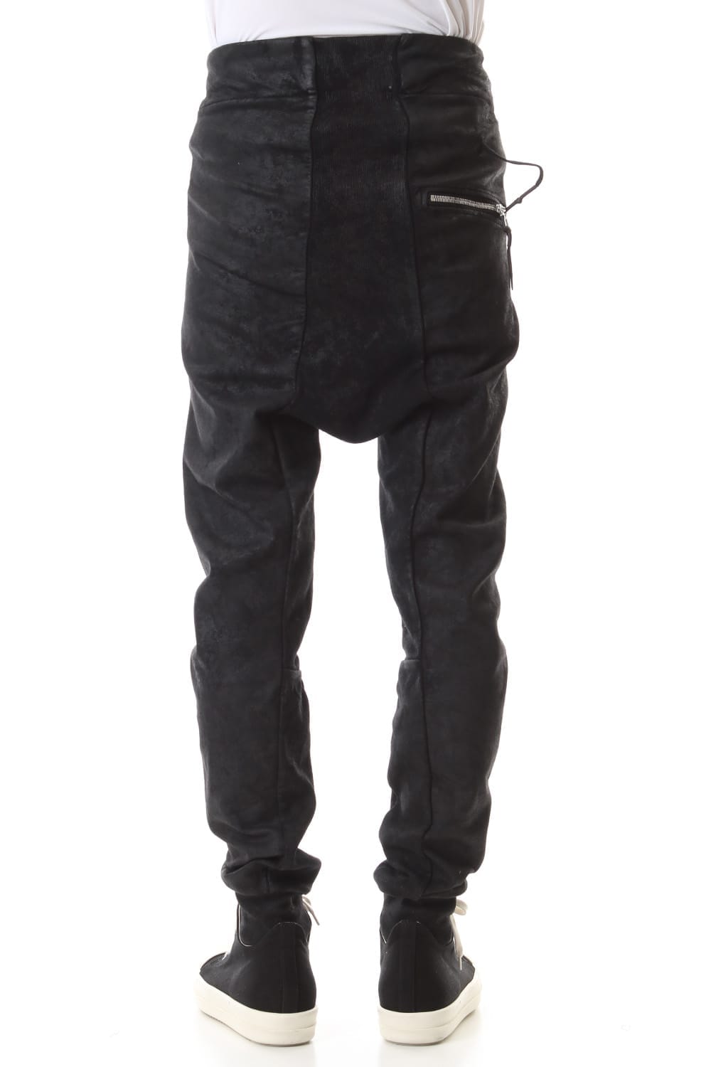 Waxed Coating Jogger Pants