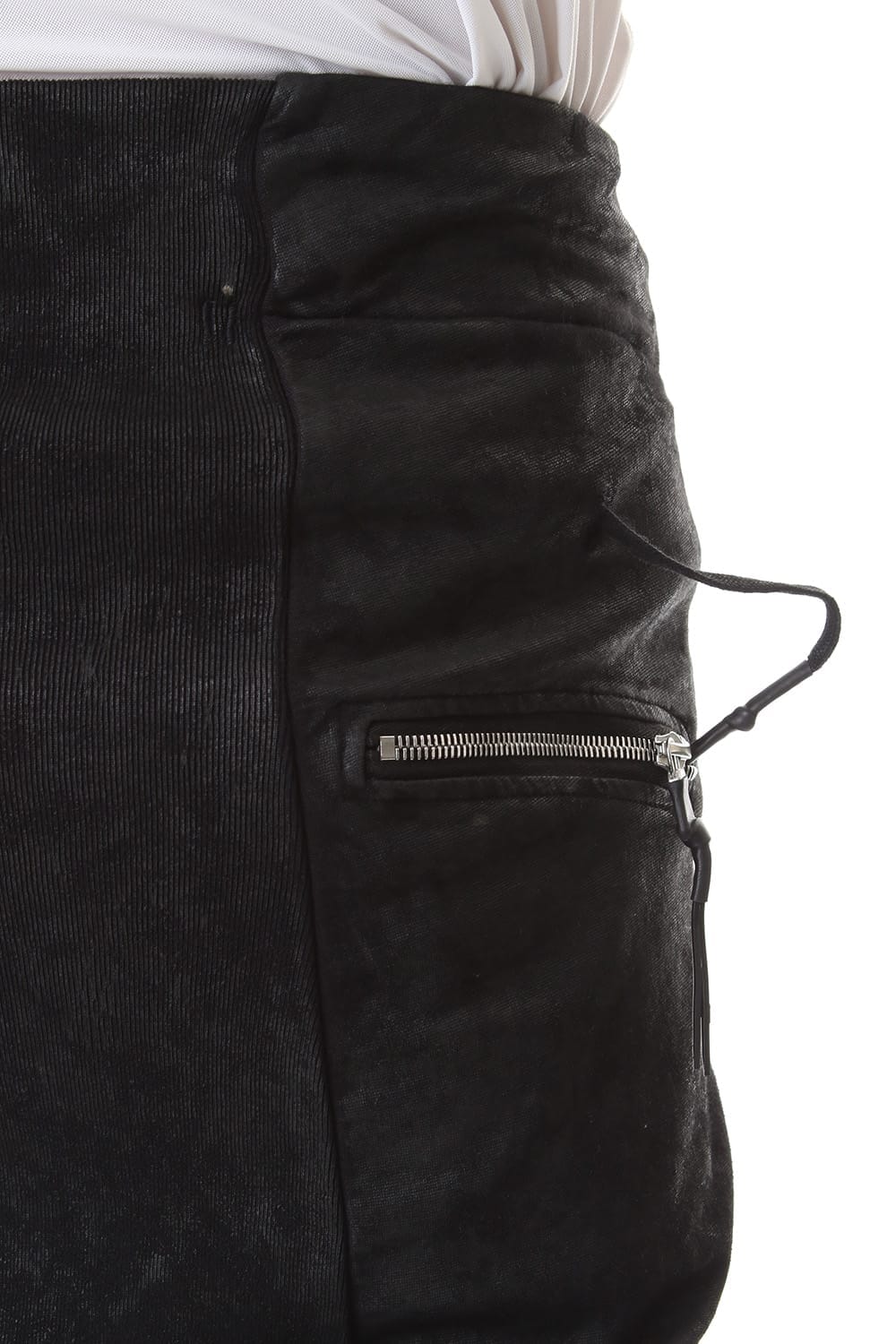 Waxed Coating Jogger Pants