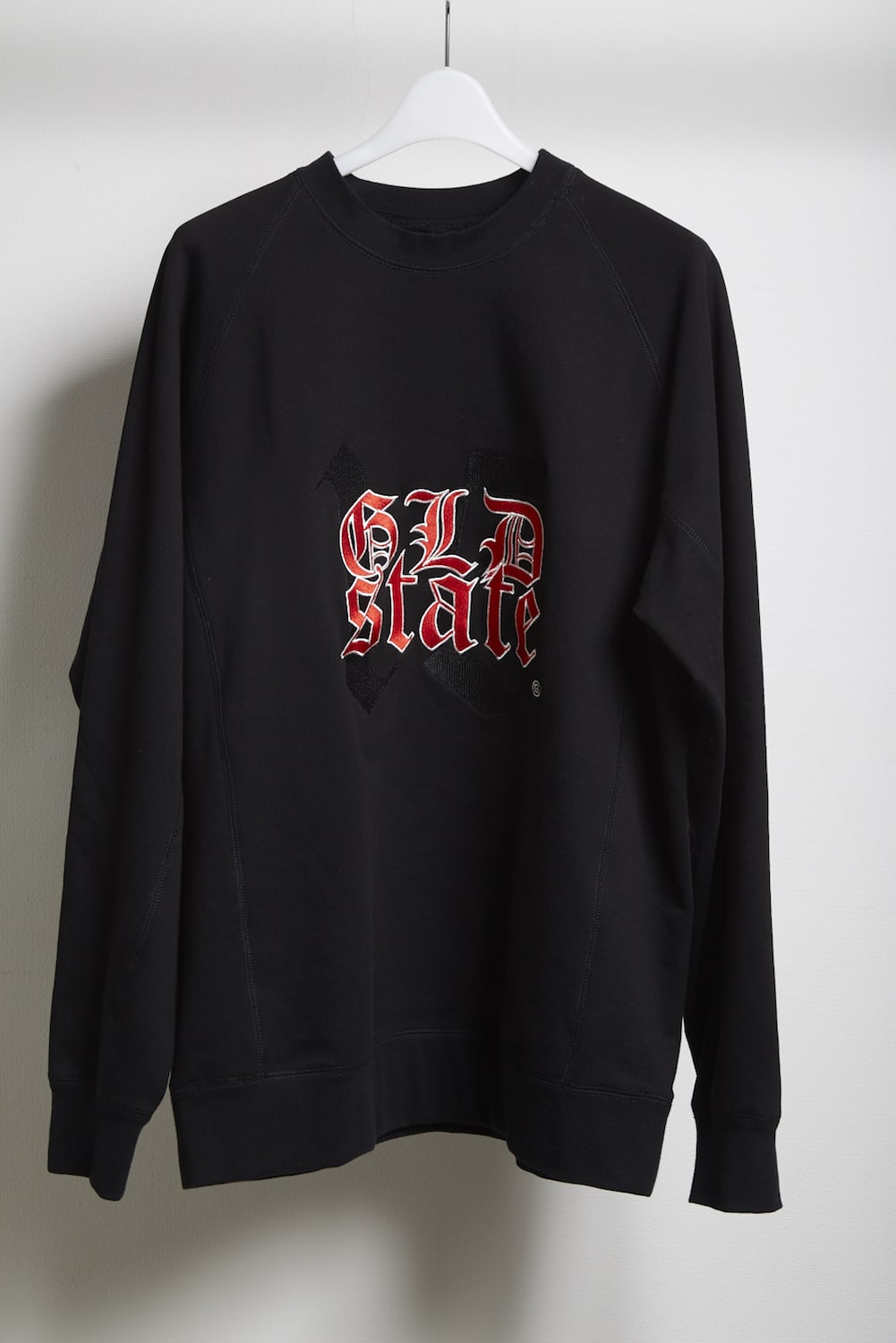 Middle fleece sweatshirt (GLD state) Black