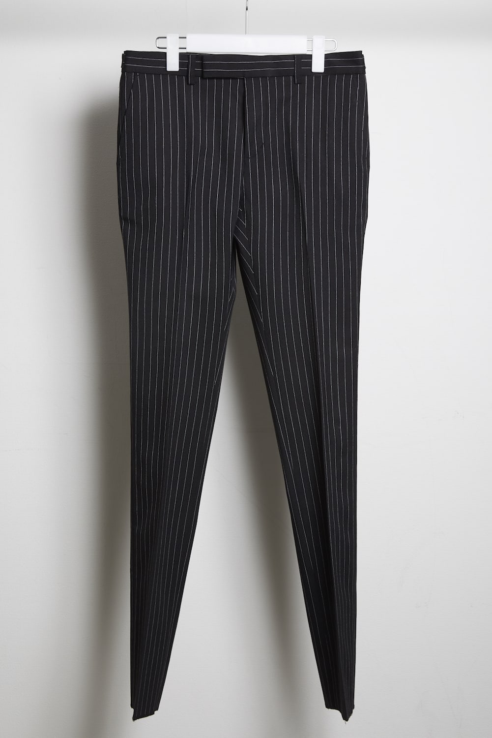 Tracker pinstripe slacks Black × Off White