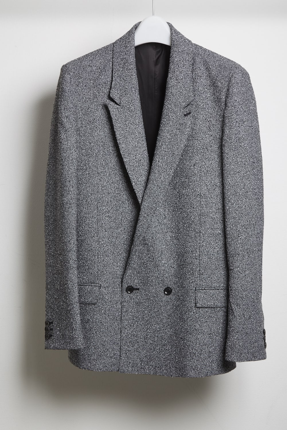 Loop yarn melange tweed jacket