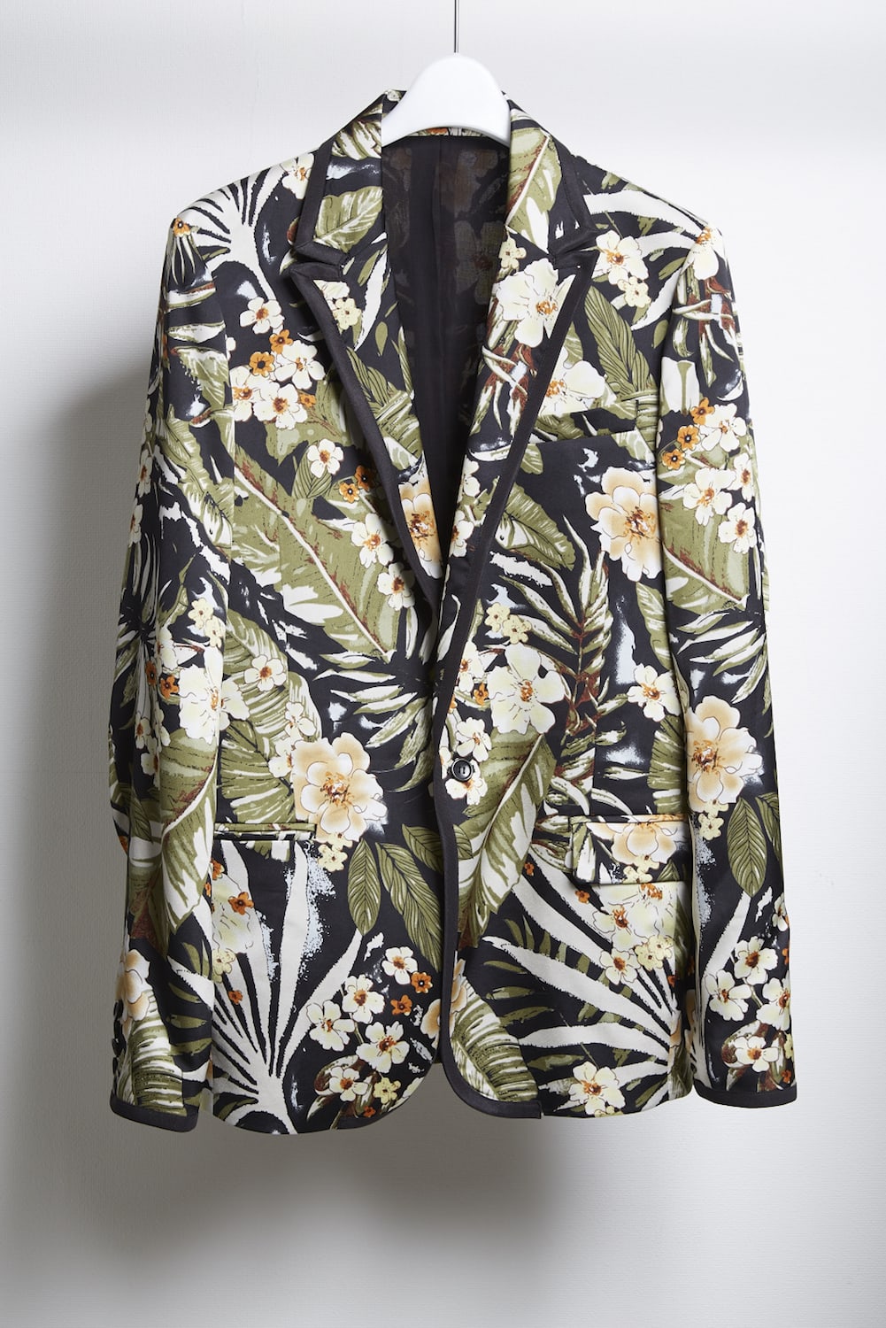 PE Dessin tropical print 1B jacket Black