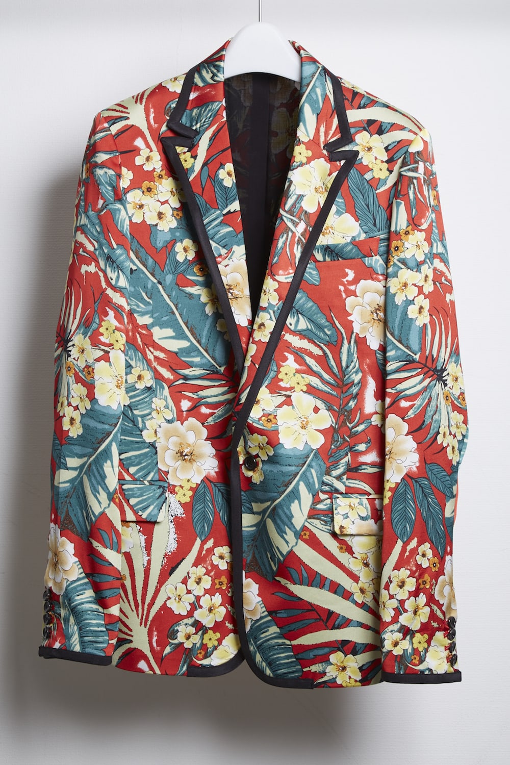 PE Dessin tropical print 1B jacket Red