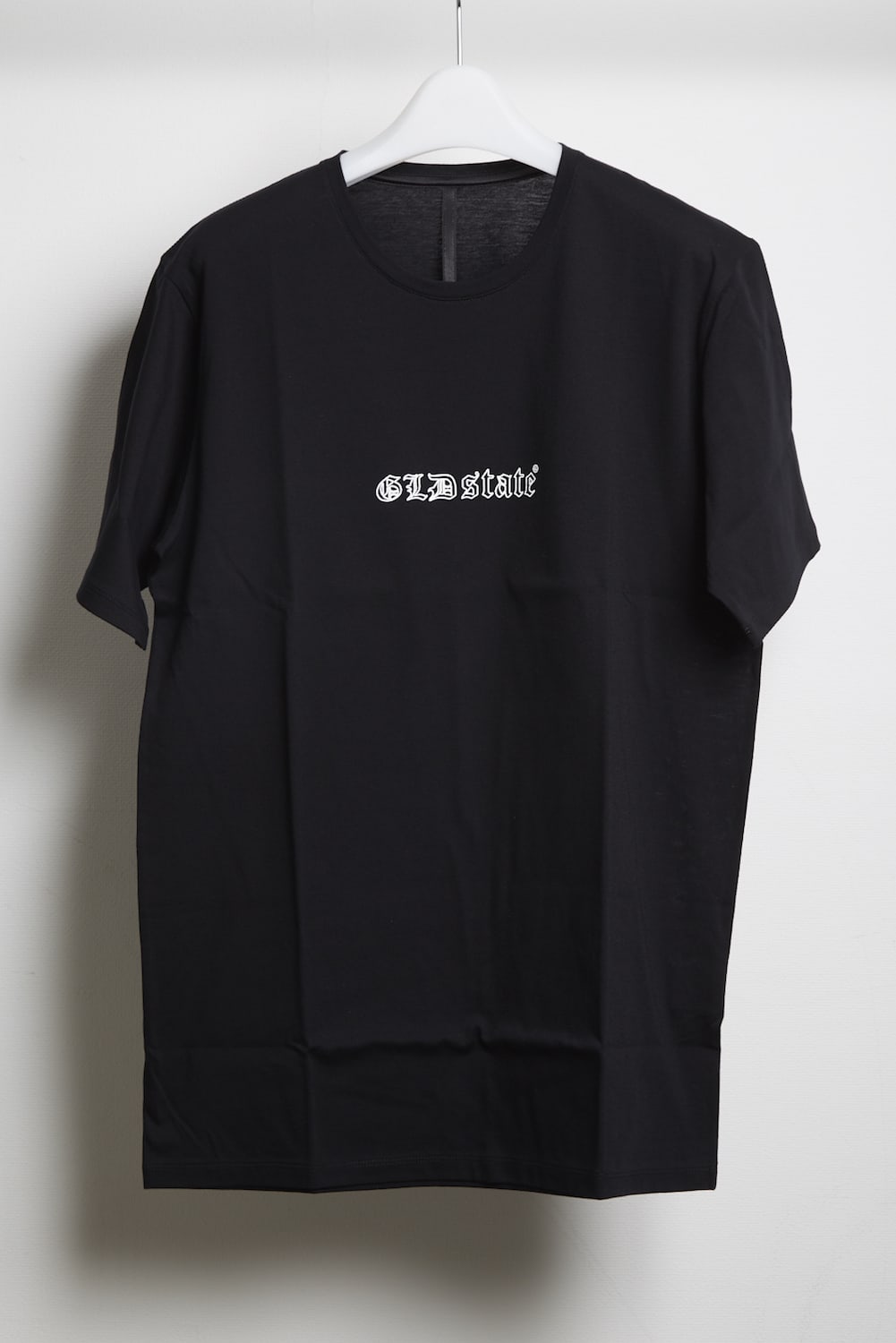 GLD state out line print T-shirt (regular) Black