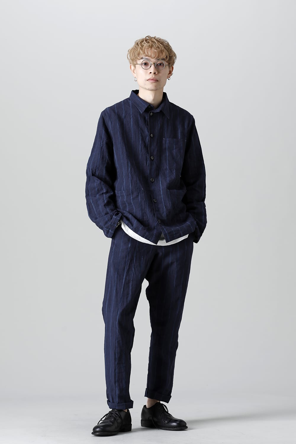 Jogging Pants Navy Stripe