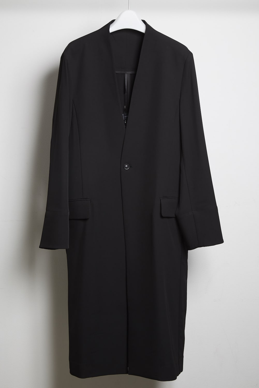 Dry georgette stretch gown coat