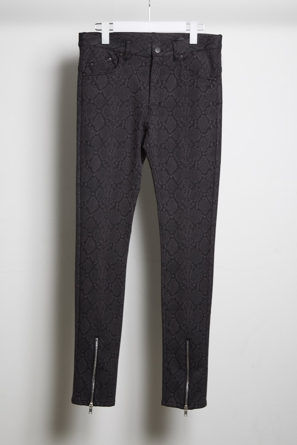 Python Print High Tension Stretch skinny zip pants