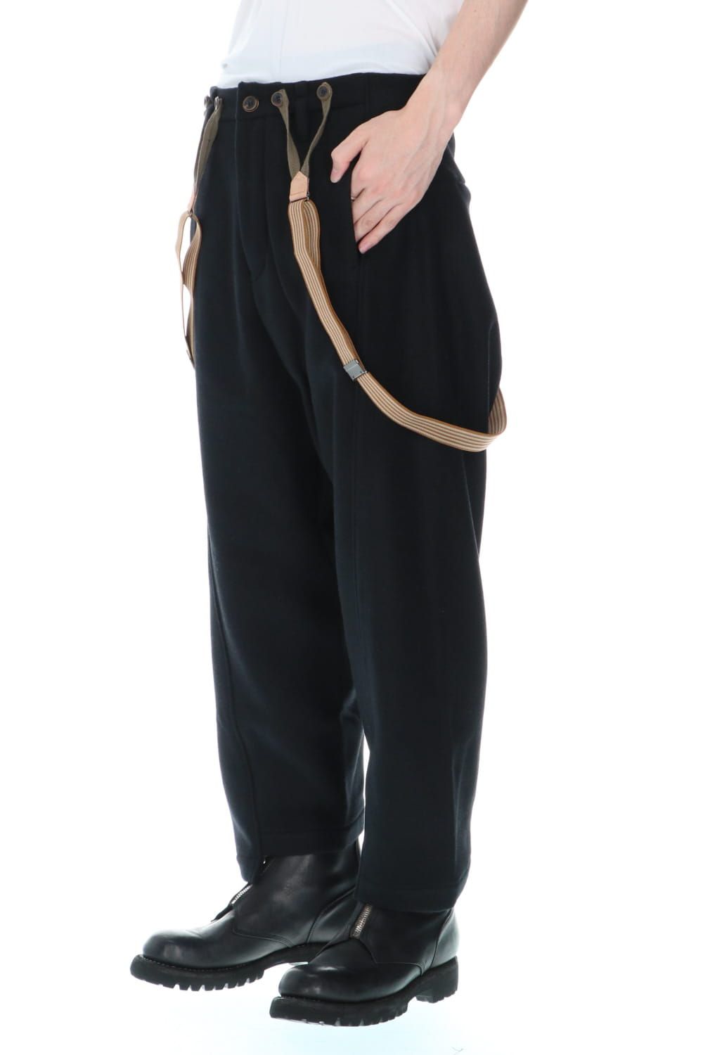 Wool Nylon Melton Pants