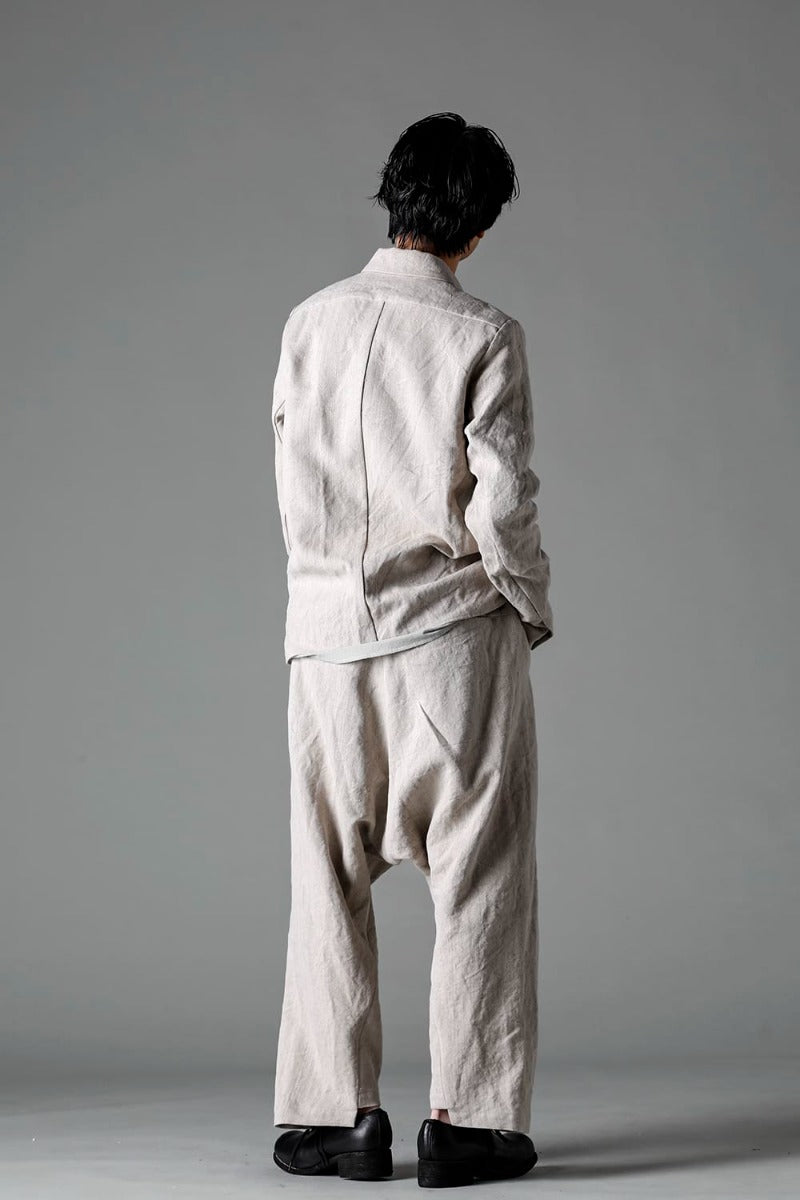 Heavy Canvas Linen Cropped Pants
