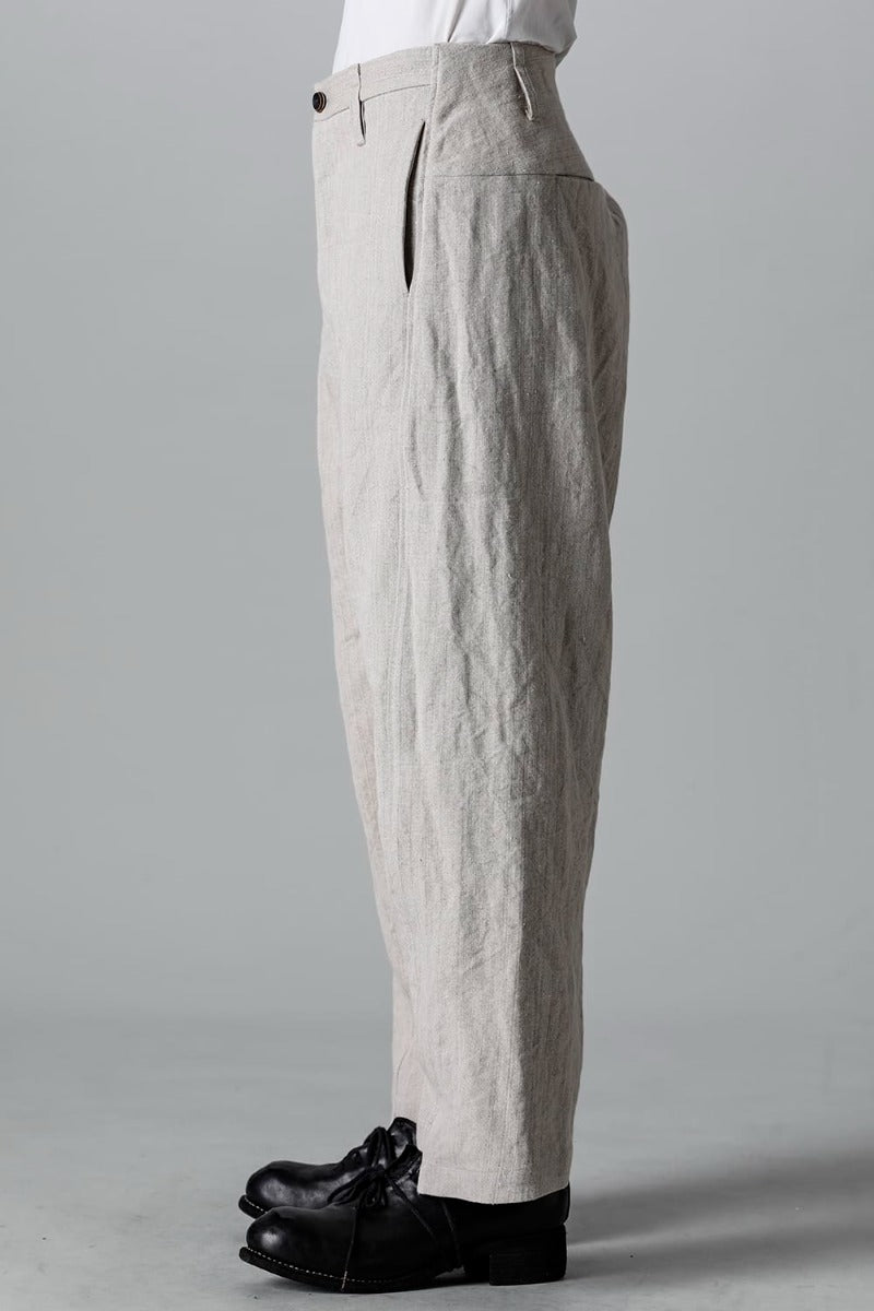 Heavy Canvas Linen Cropped Pants