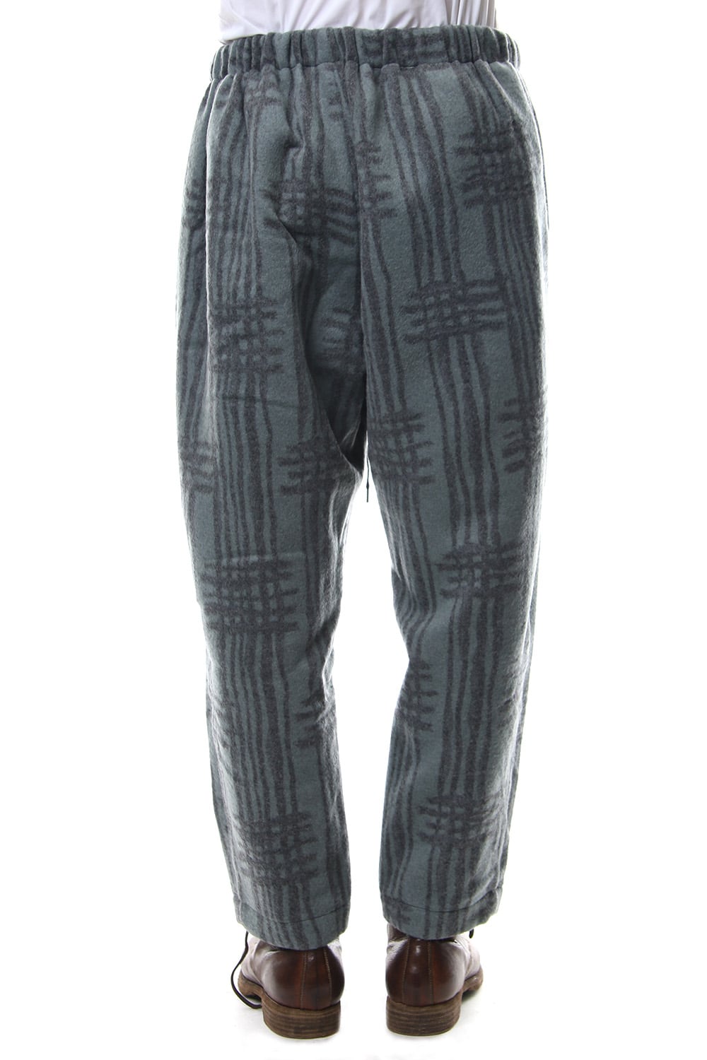 Pants PA89 Grid Pattern Jaquard Wool Beaver Finished