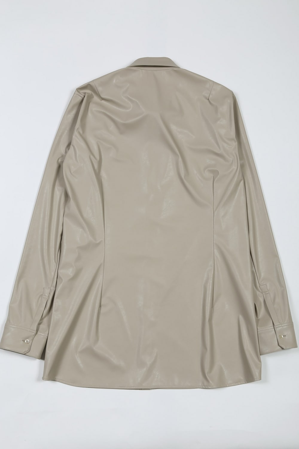 Fake Leather Shirt Bisque