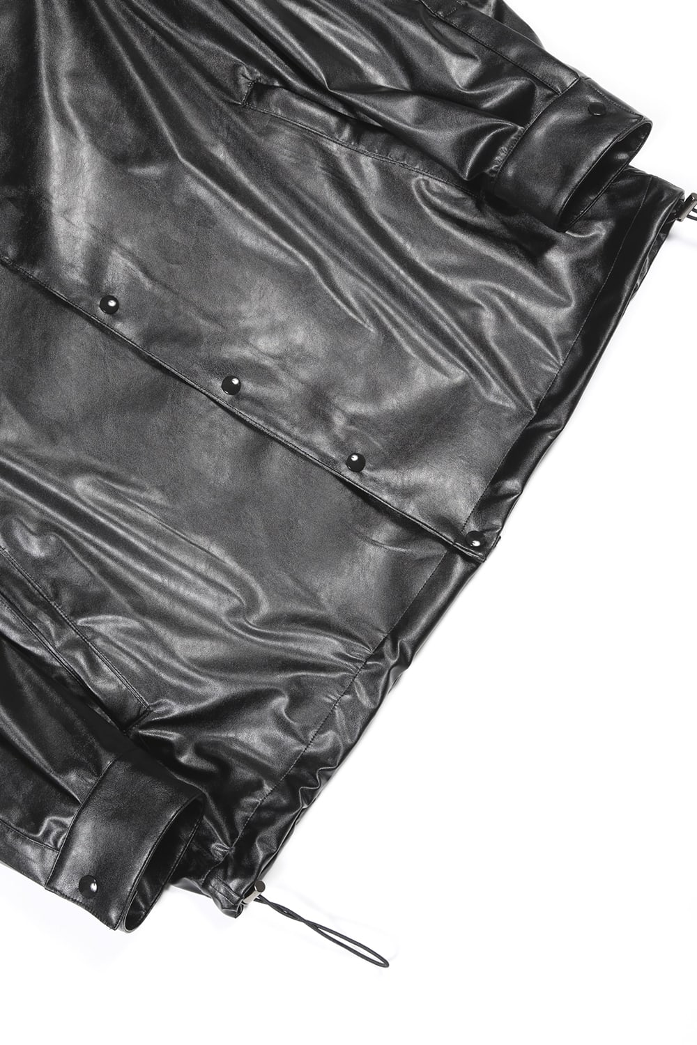 Fake Leather Coach Jacket Black
