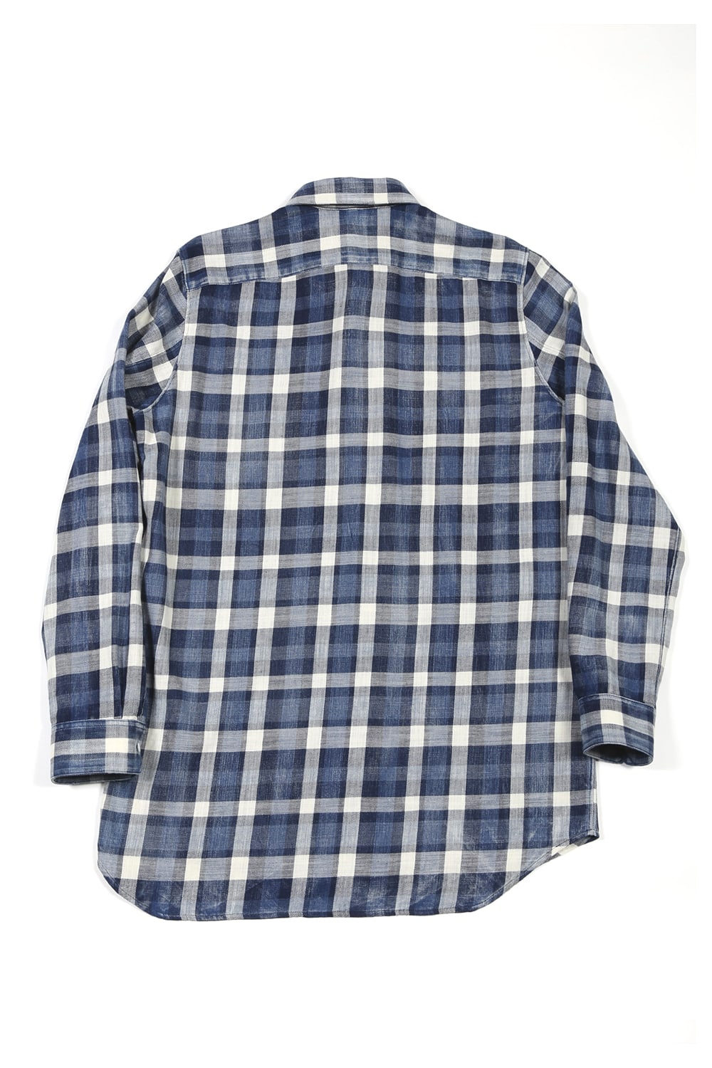 Check Shirt BLUE×OFF WHITE