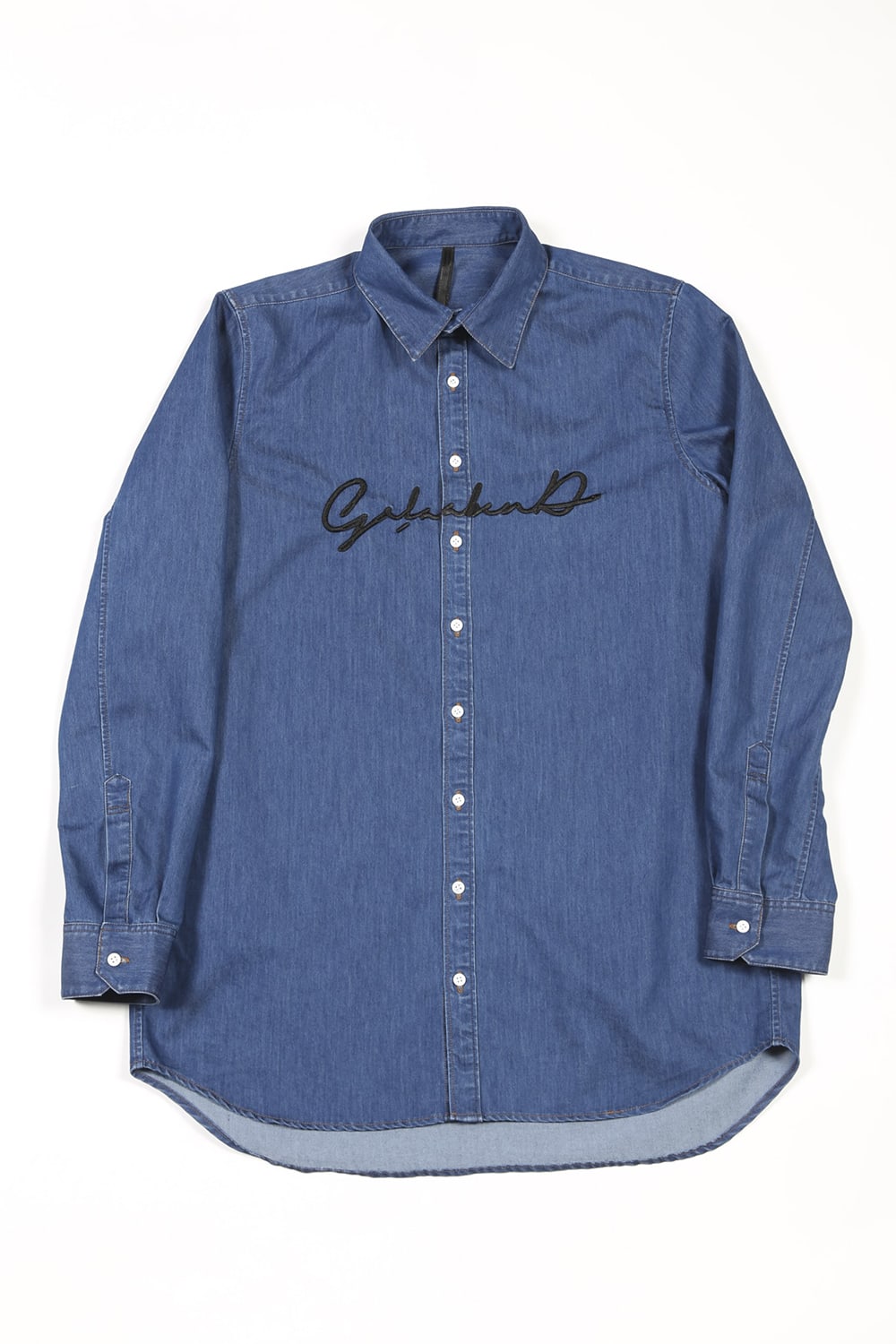 Washed Denim Shirt BLUE