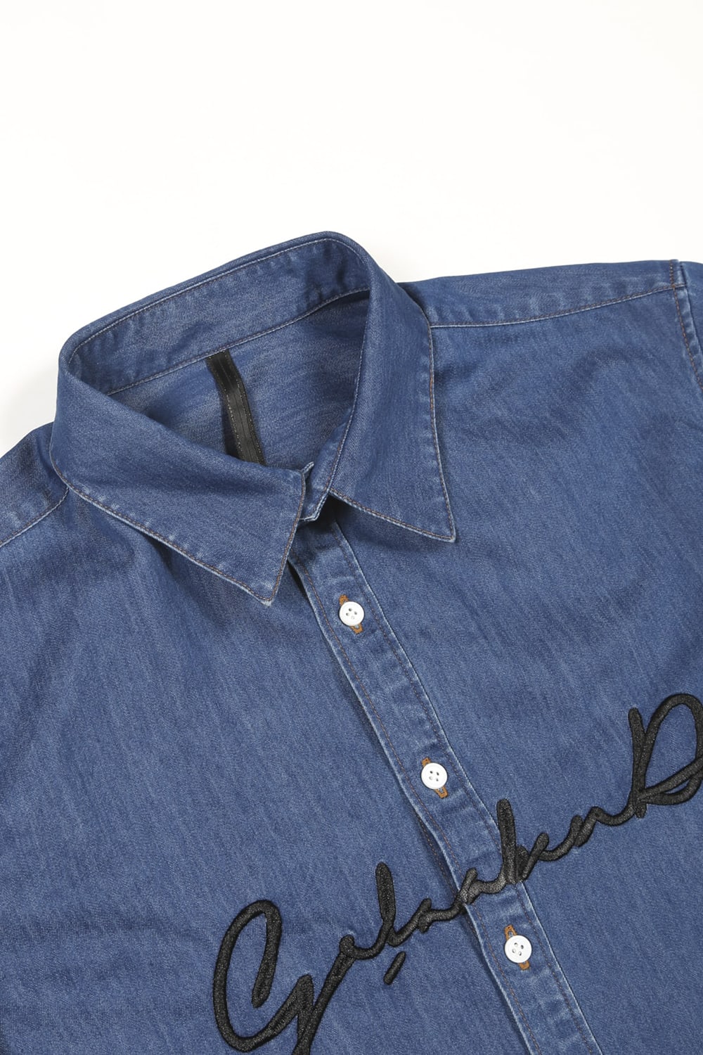 Washed Denim Shirt BLUE