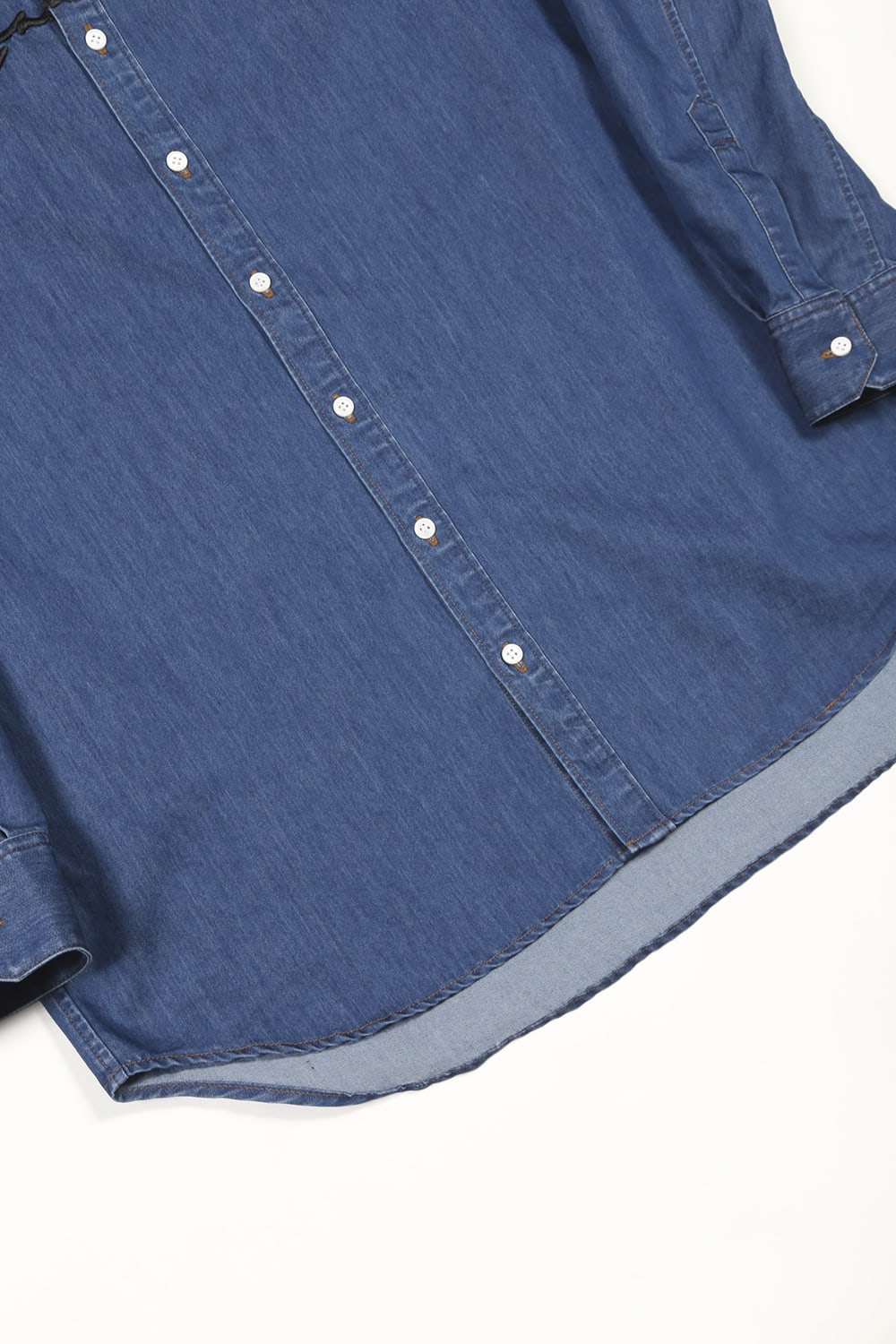 Washed Denim Shirt BLUE