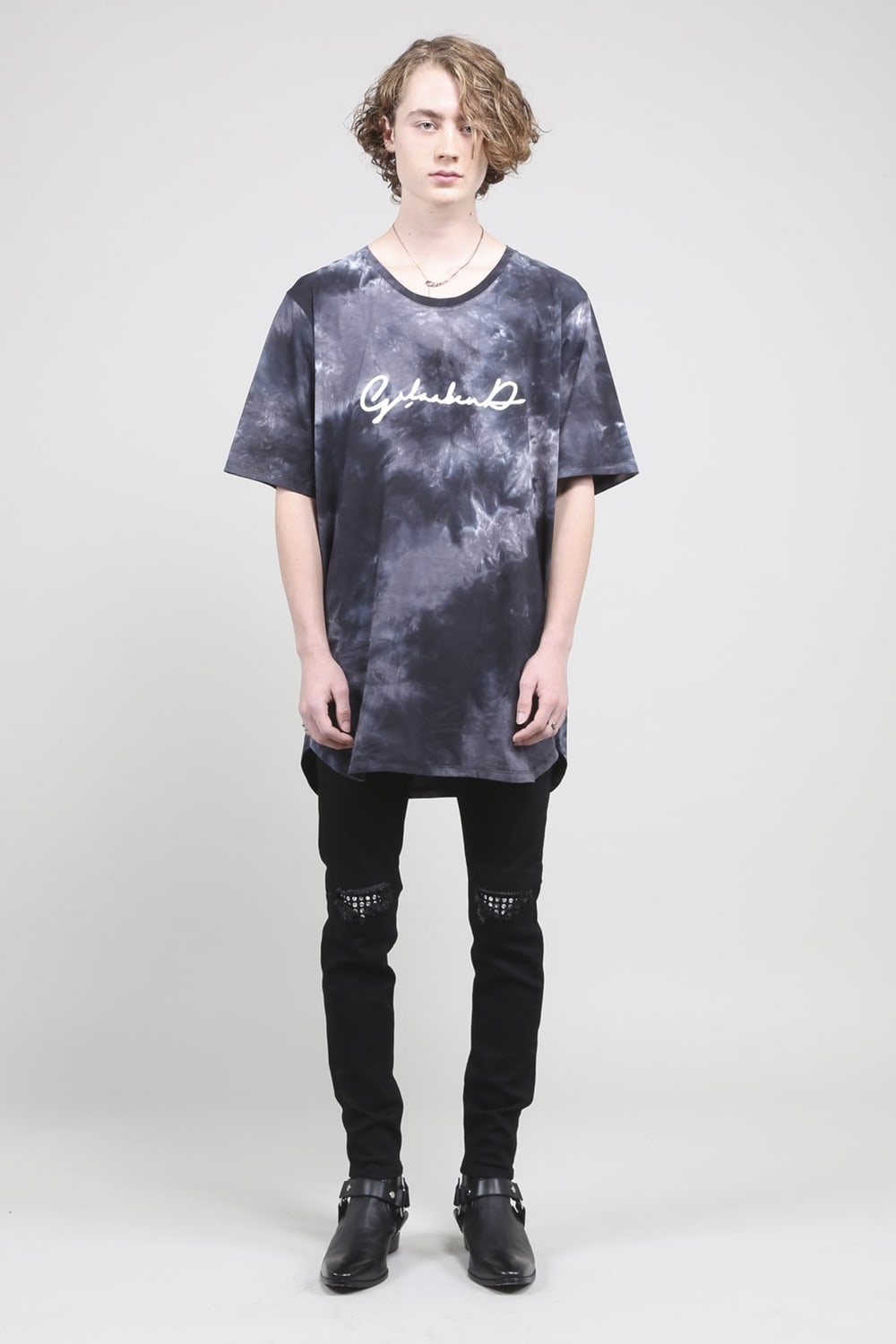 Tie Dye T Shirt BLACK MIX