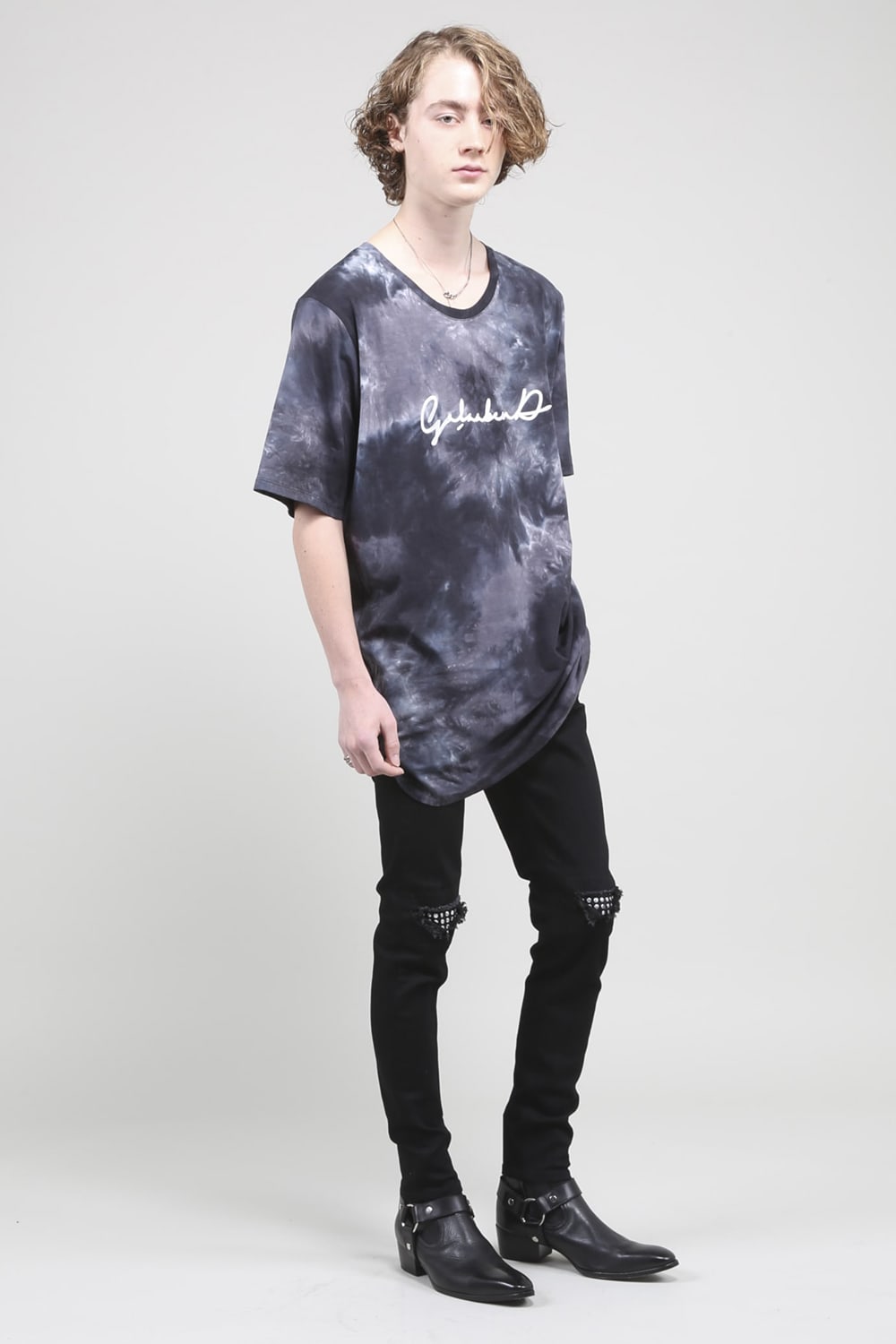 Tie Dye T Shirt BLACK MIX