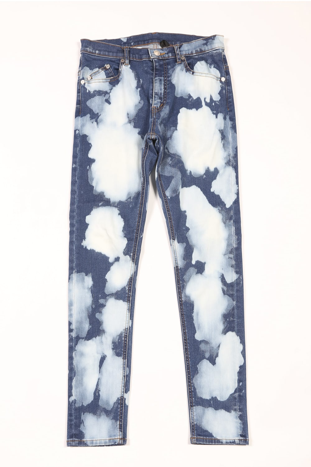 Bleach Denim Pants BLUE×OFF WHITE