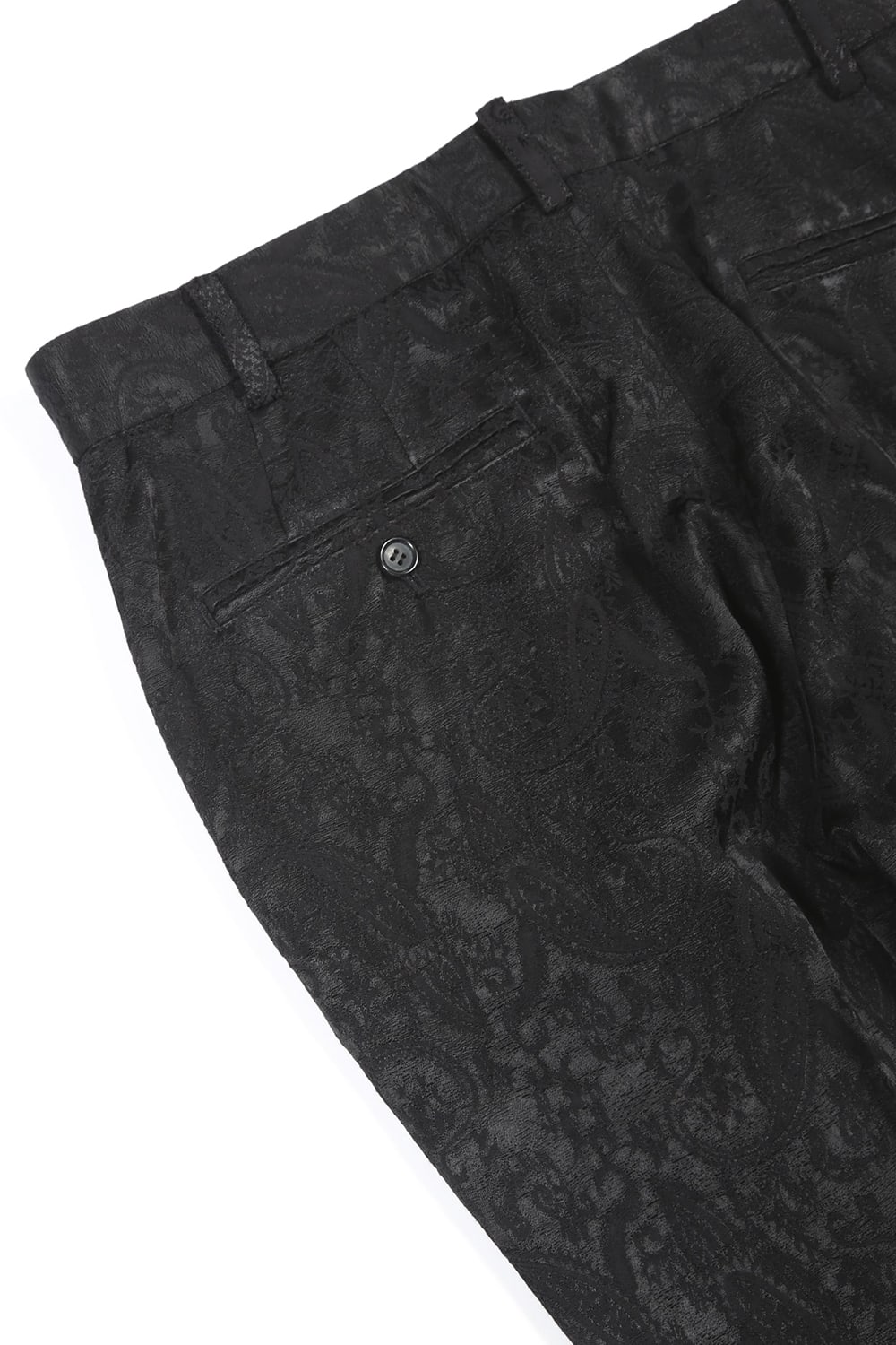 ペイズリー ジャガード パンツ ブラック