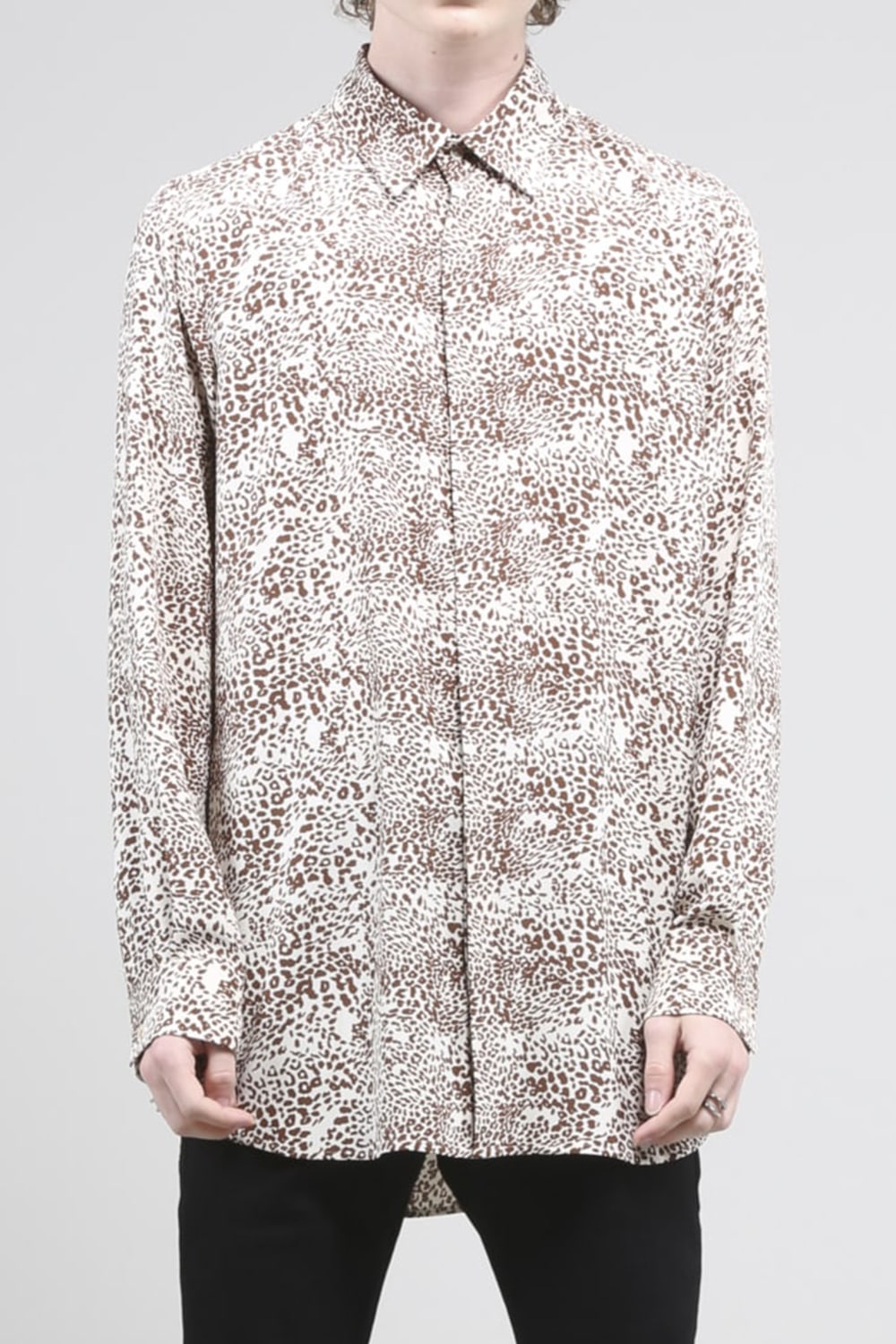 Leopard Shirt Ecru-Brown