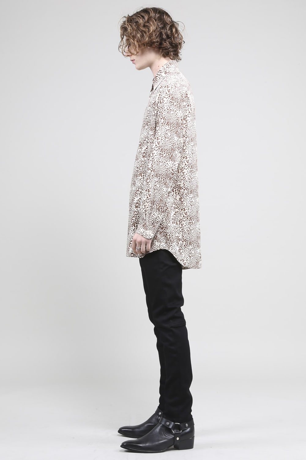 Leopard Shirt Ecru-Brown