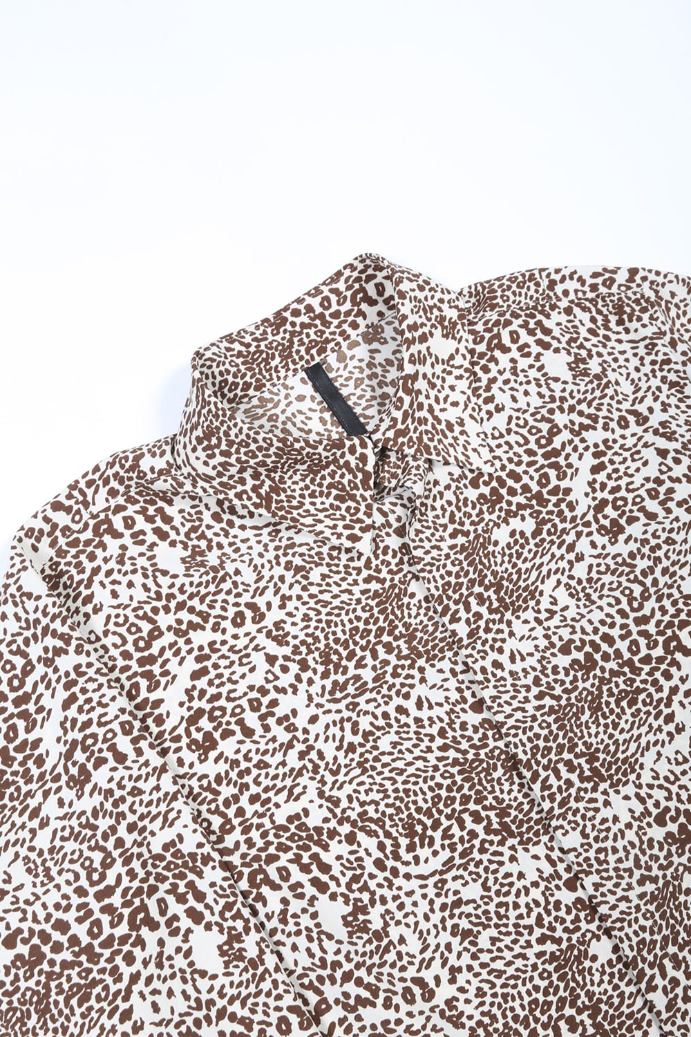 Leopard Shirt Ecru-Brown