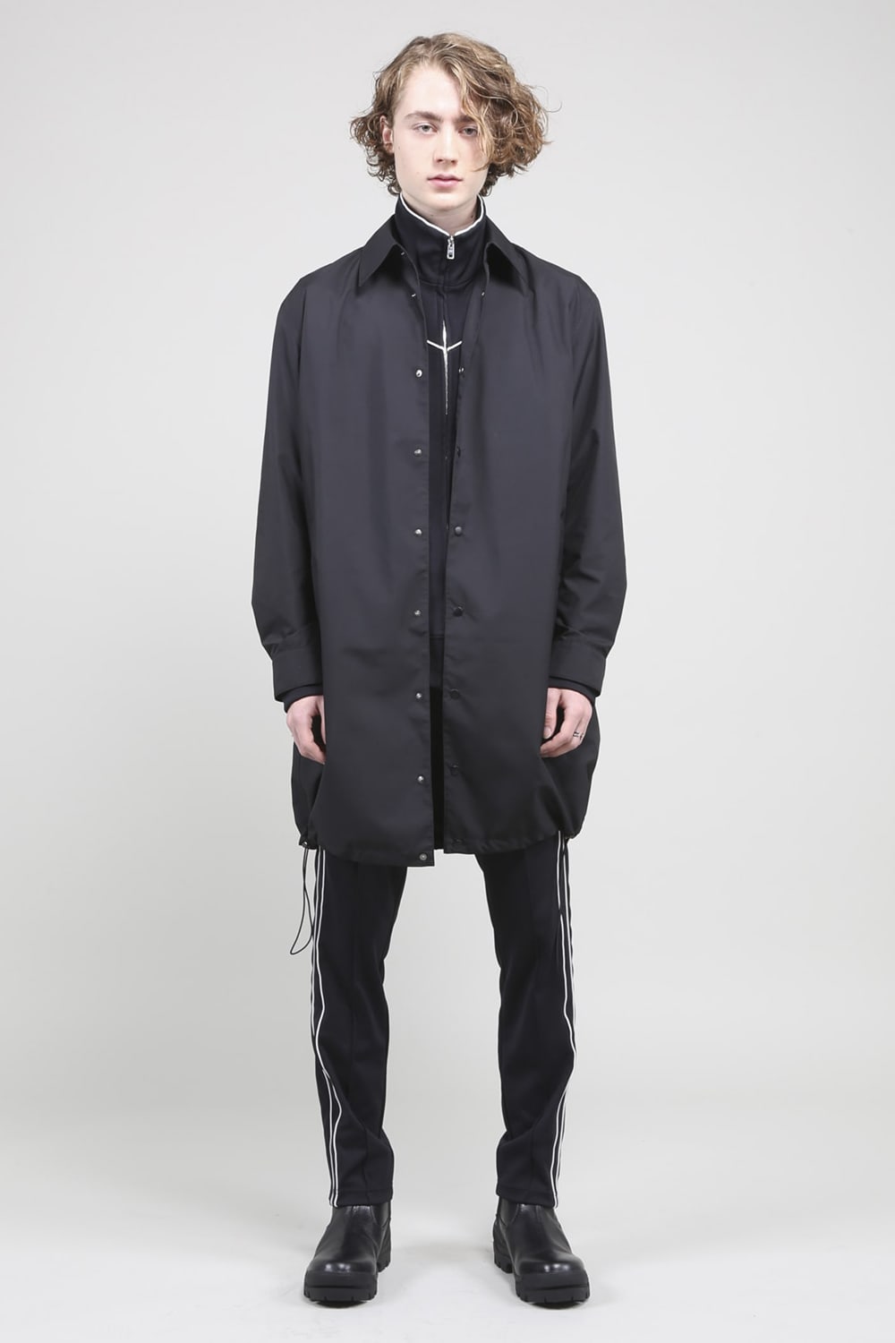 Long Coach Jacket Black