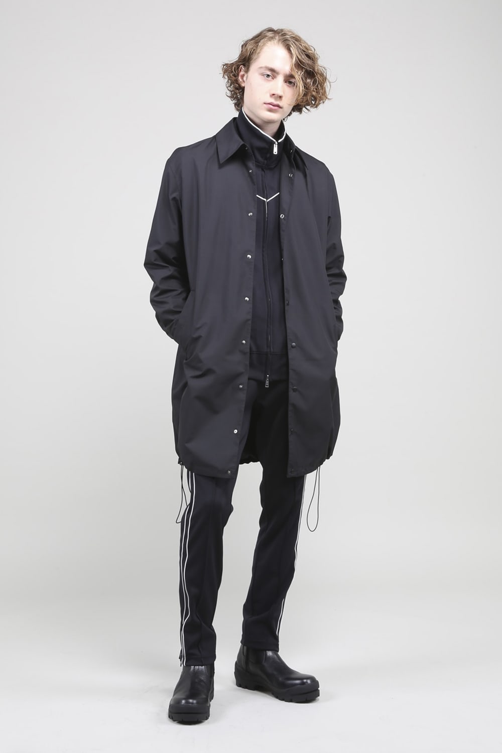 Long Coach Jacket Black