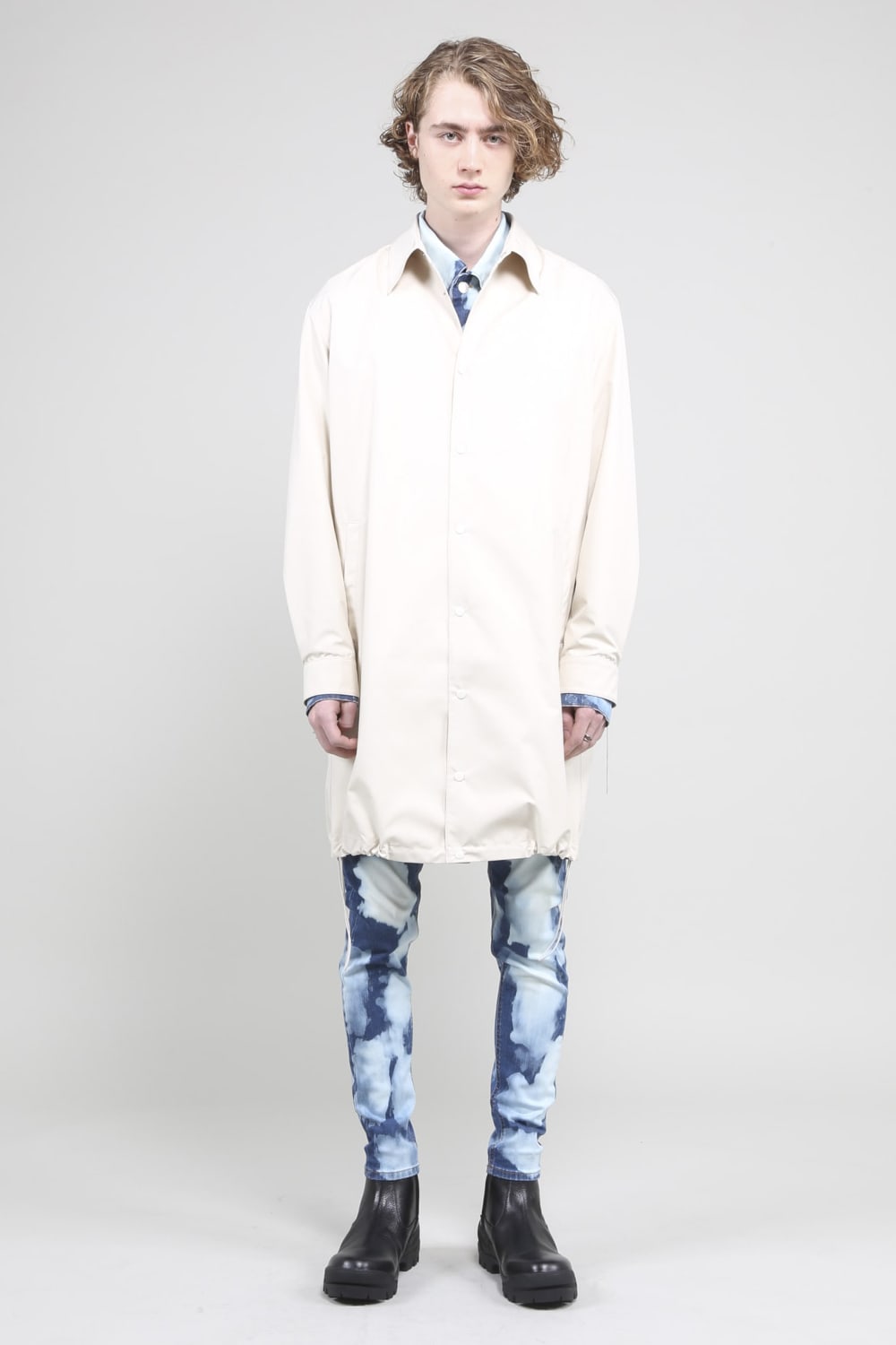 Long Coach Jacket Ivory