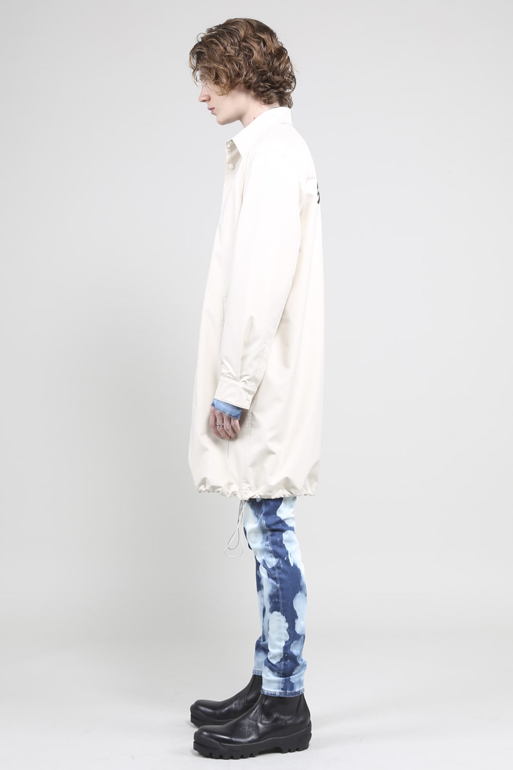 Long Coach Jacket Ivory