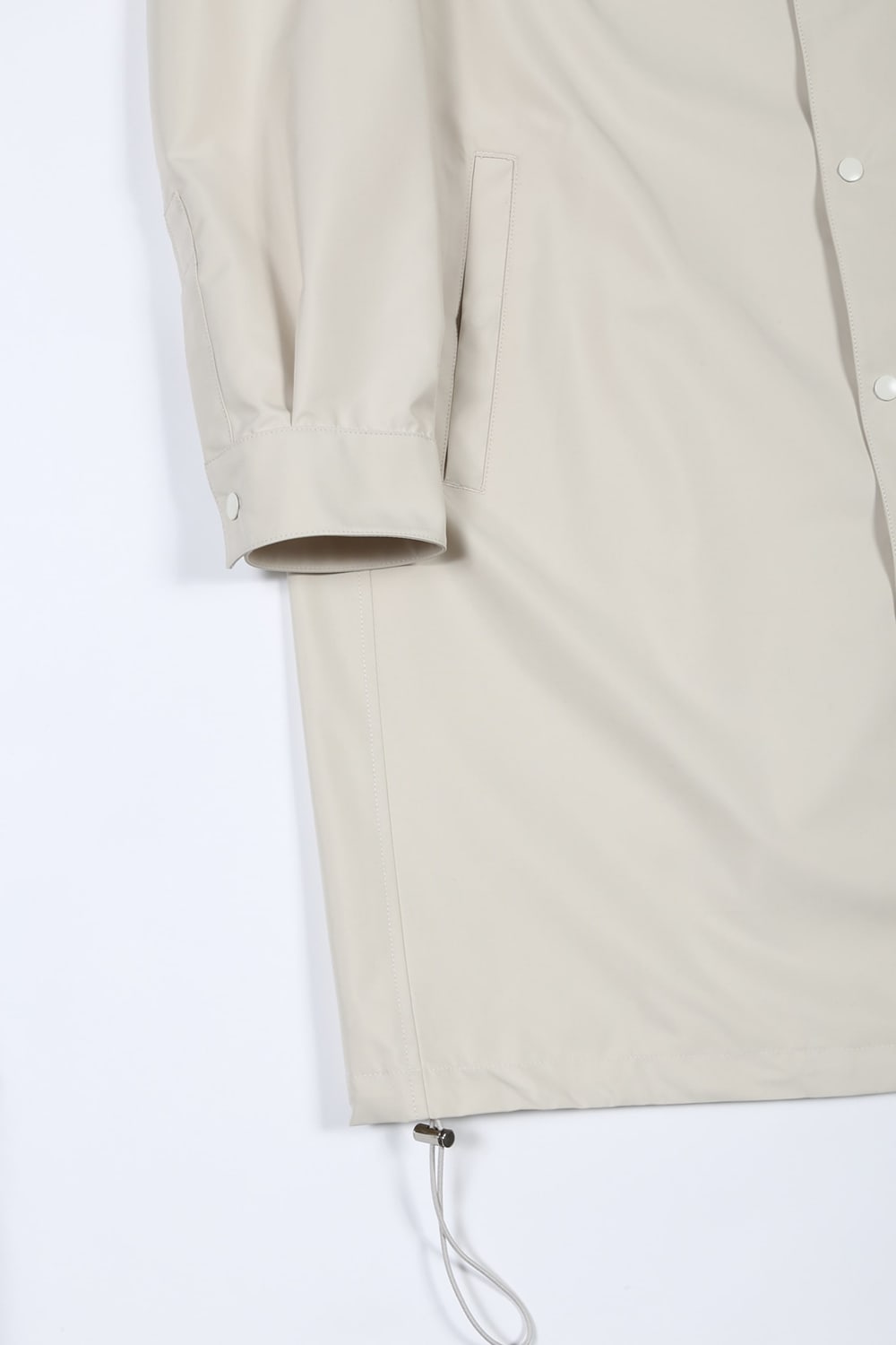 Long Coach Jacket Ivory