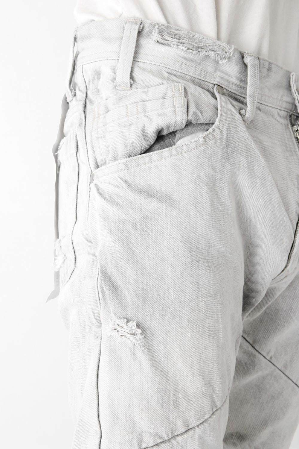 ARCHED DENIM PANTS