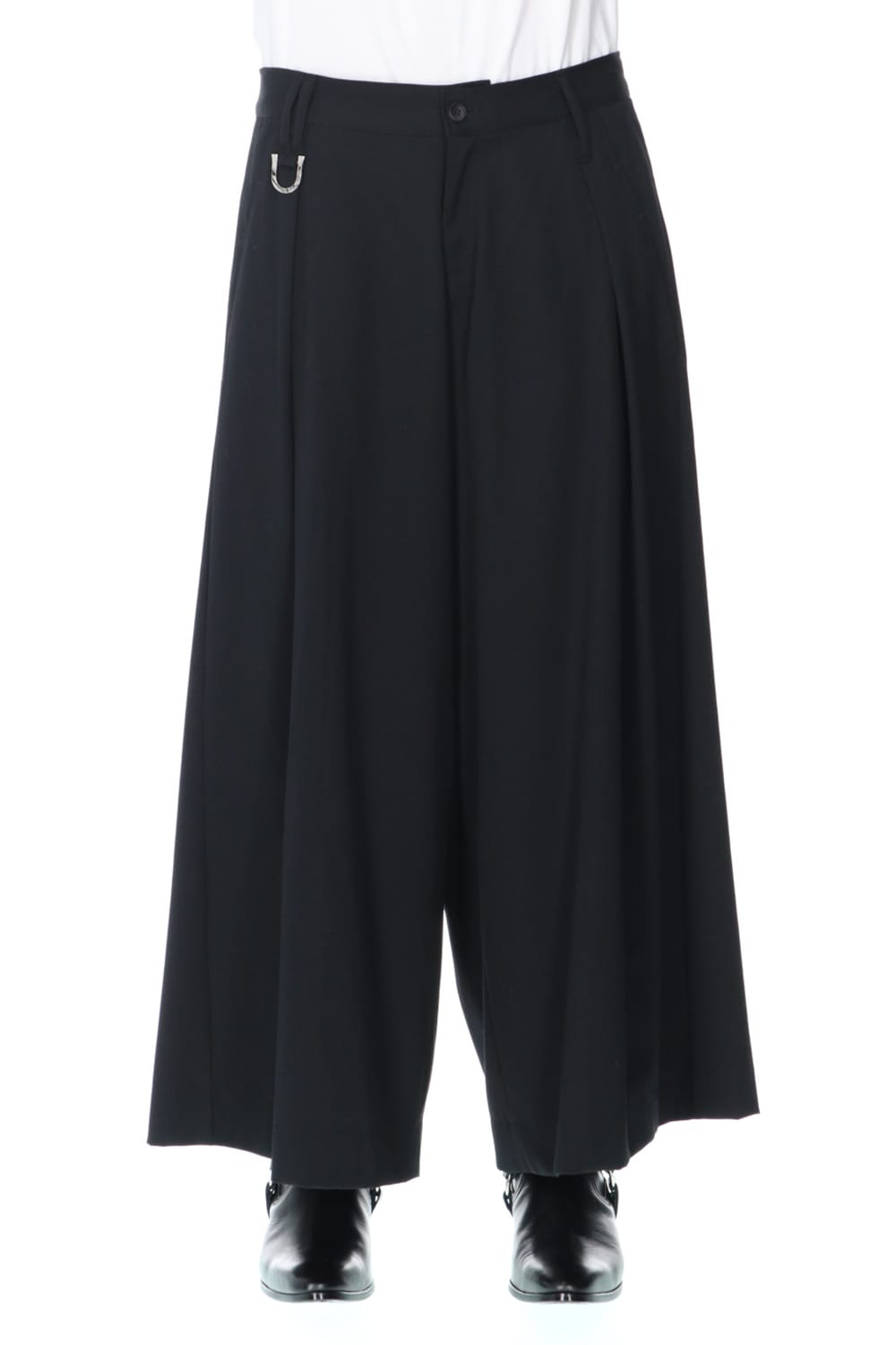 Gabardine Stretch Wide Tuck Slacks