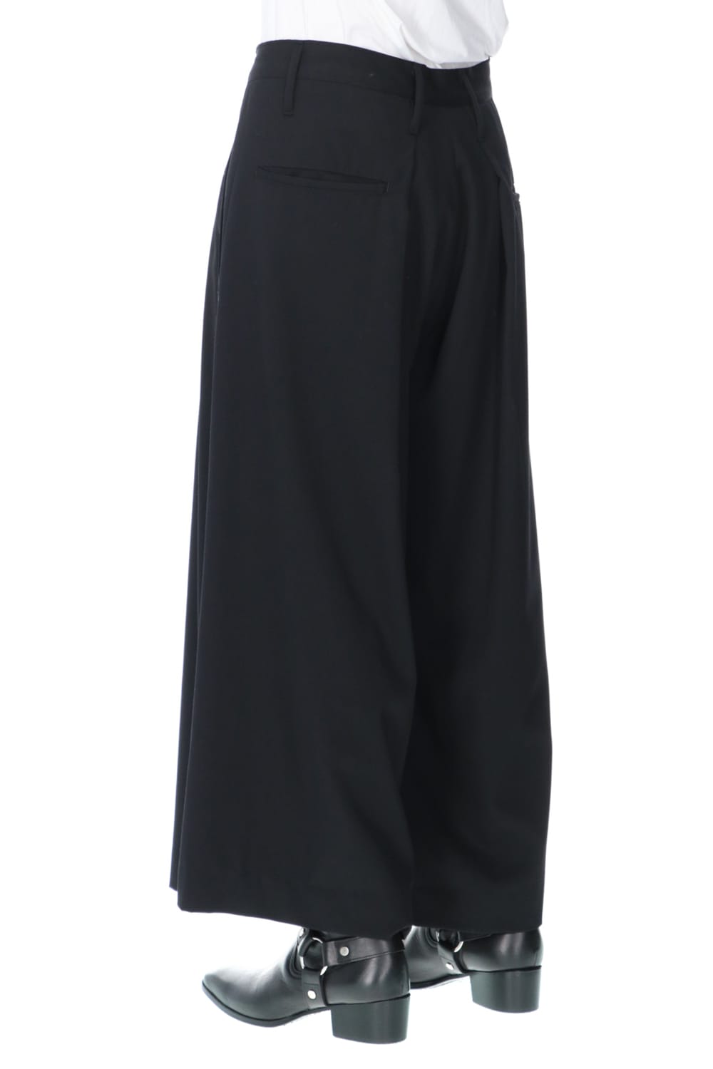 Gabardine Stretch Wide Tuck Slacks