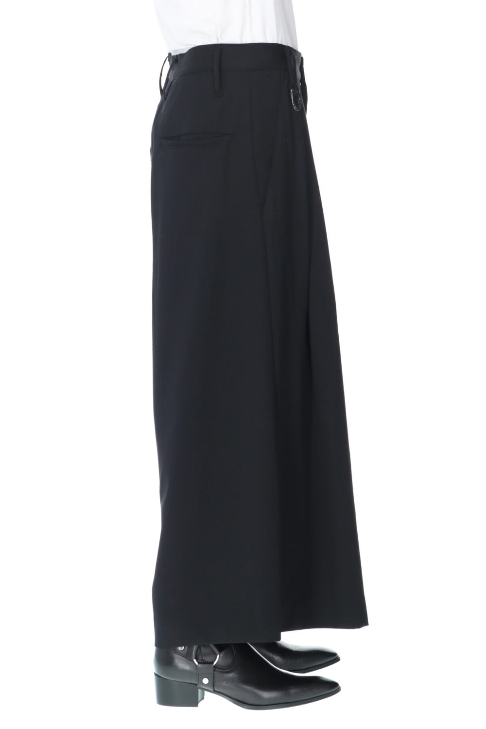 Gabardine Stretch Wide Tuck Slacks