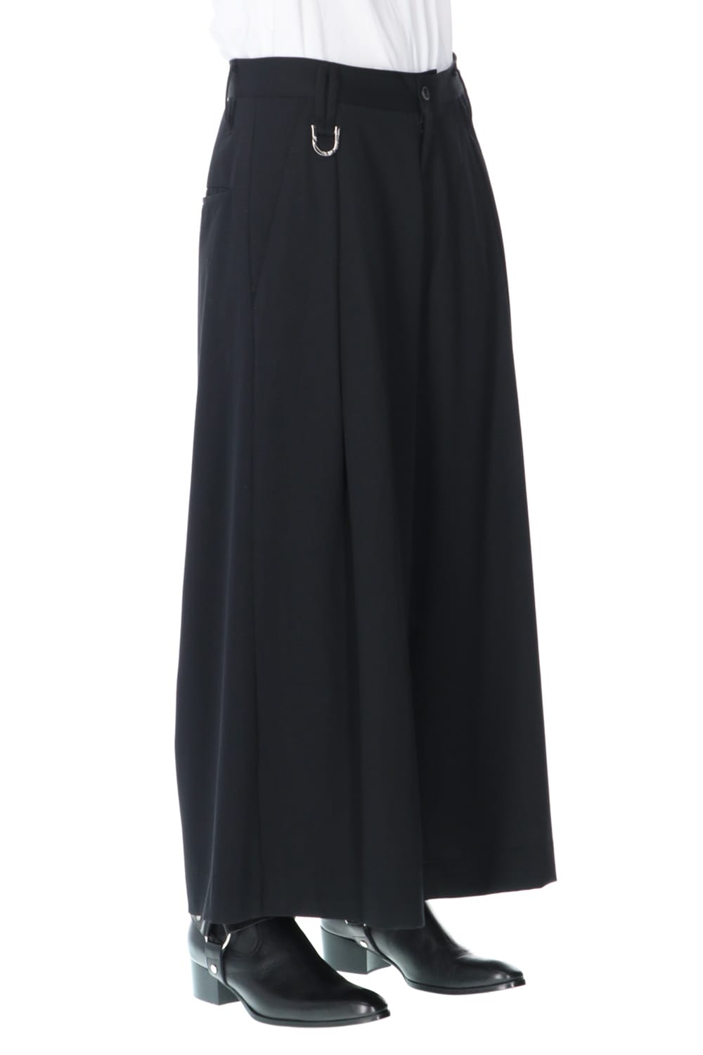 Gabardine Stretch Wide Tuck Slacks