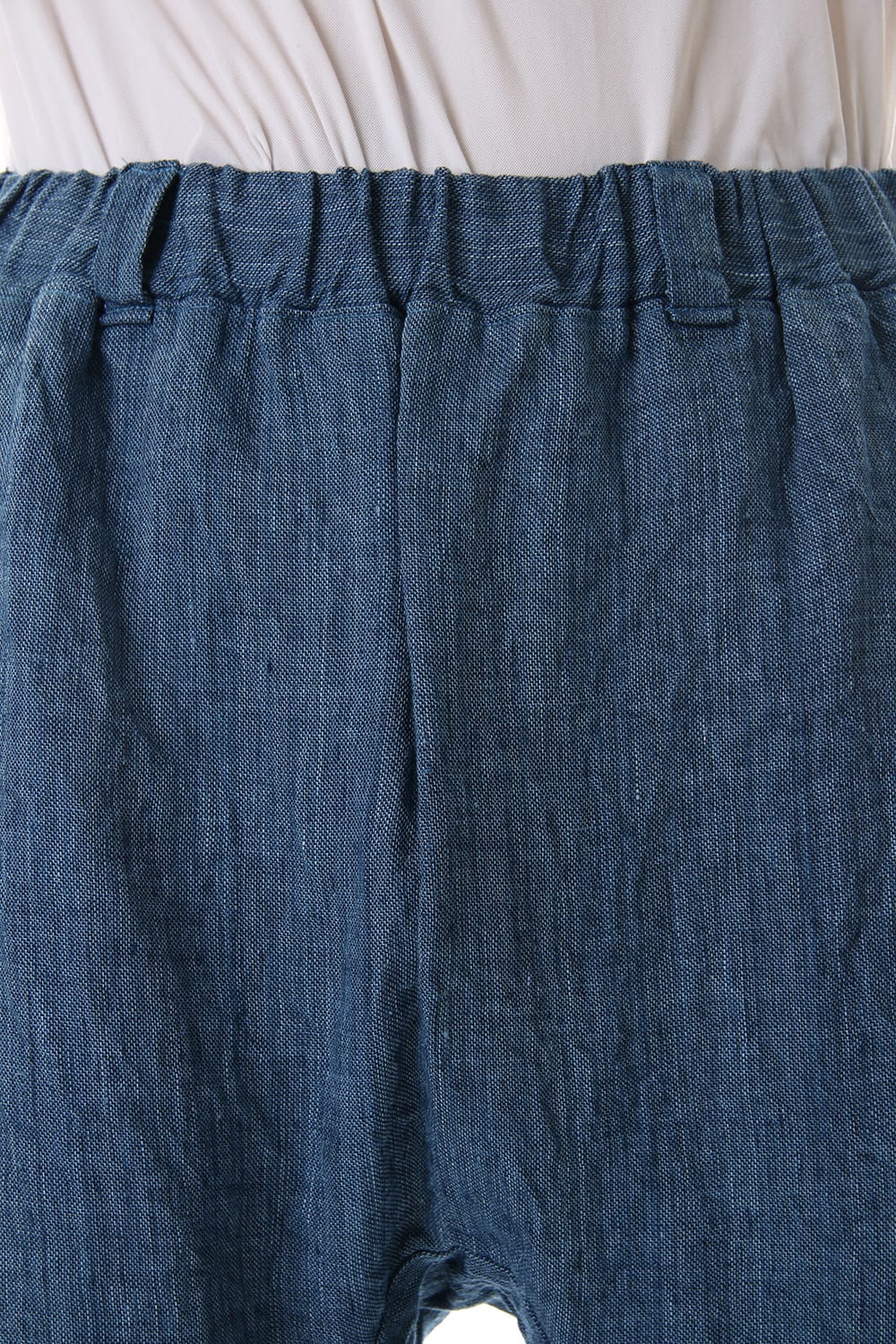 Linen Cropped Pants Indigo