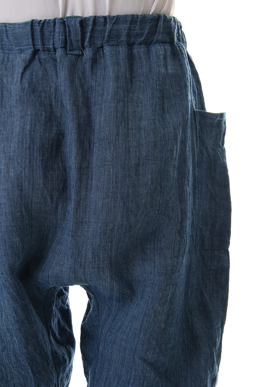Linen Cropped Pants Indigo