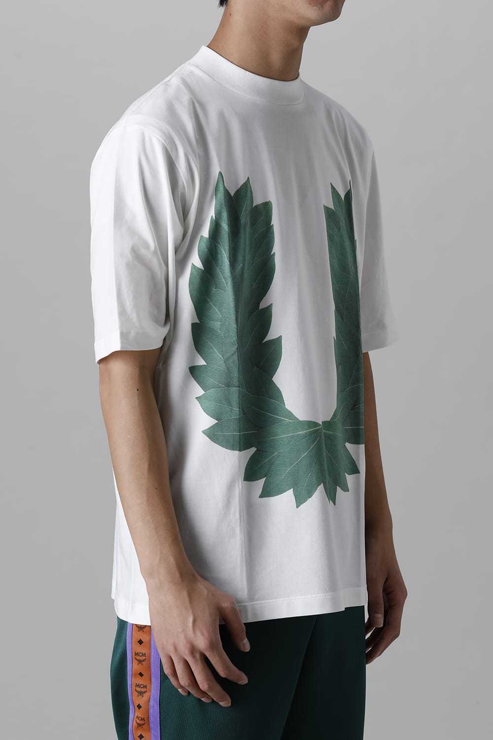 Mock neck Laurel Tee White