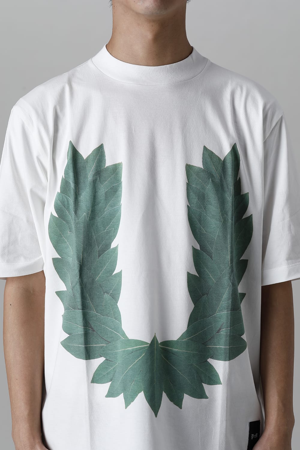 Mock neck Laurel Tee White