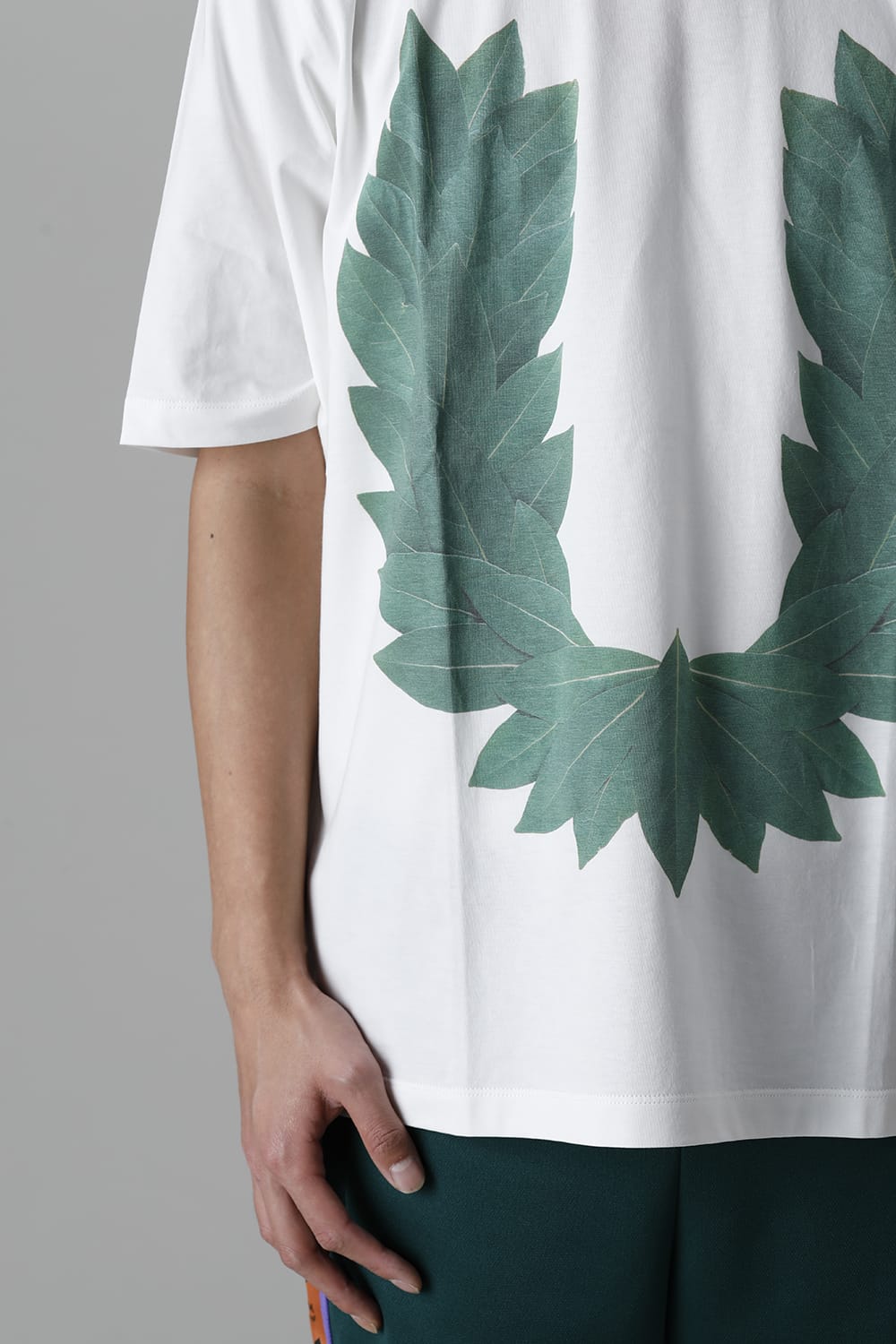 Mock neck Laurel Tee White