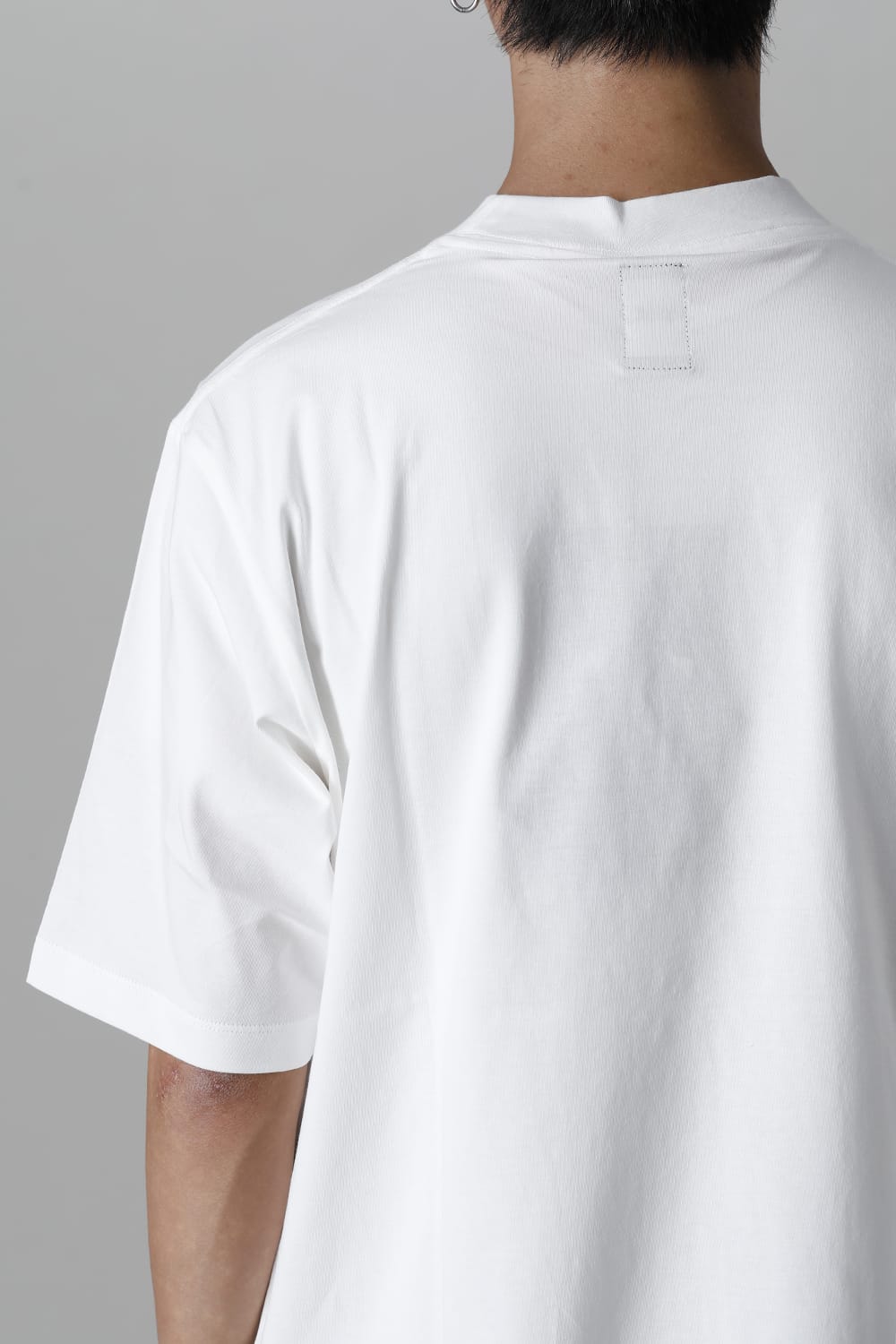Mock neck Laurel Tee White