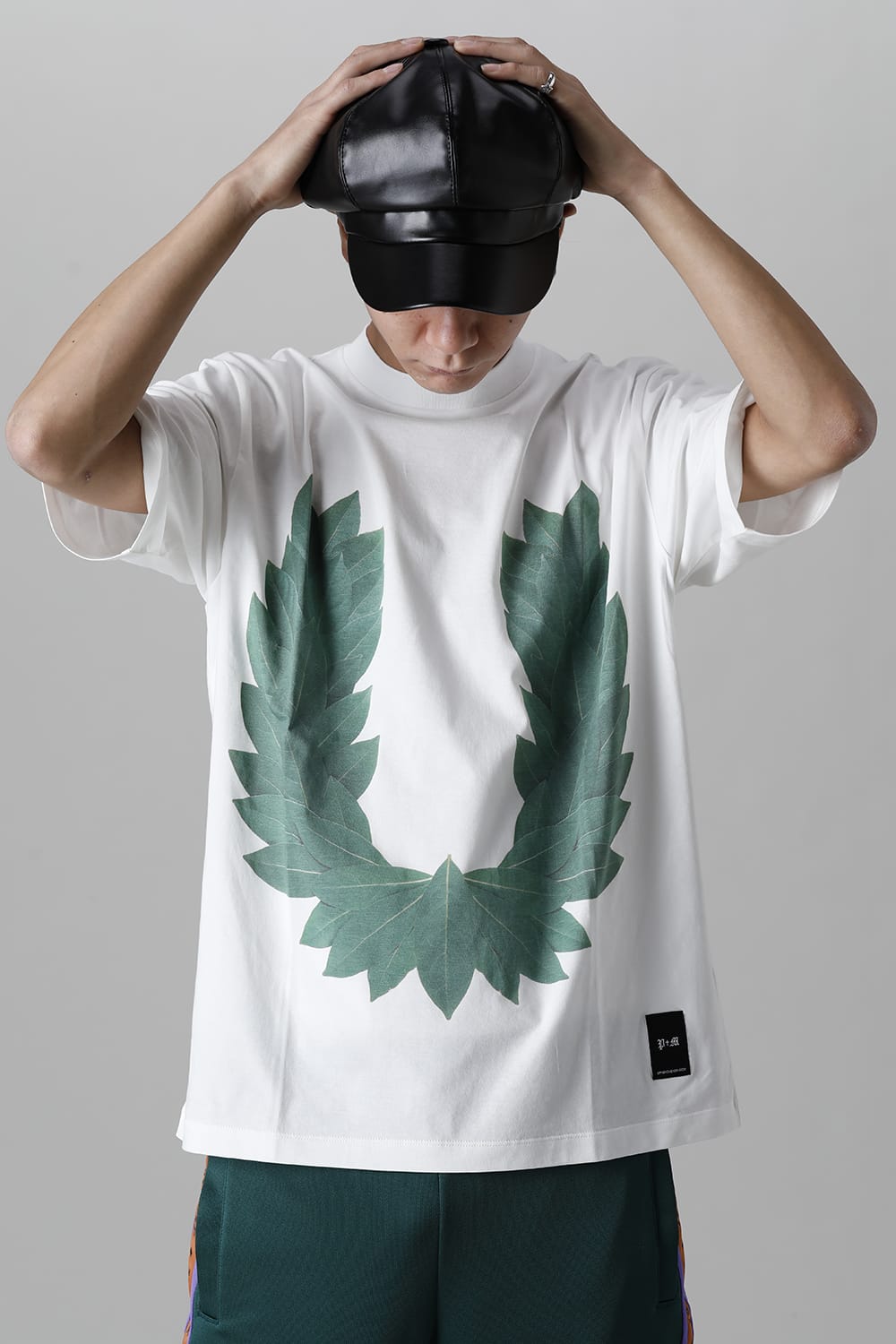 Mock neck Laurel Tee White