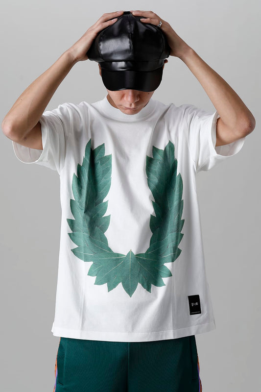 Mock neck Laurel Tee White