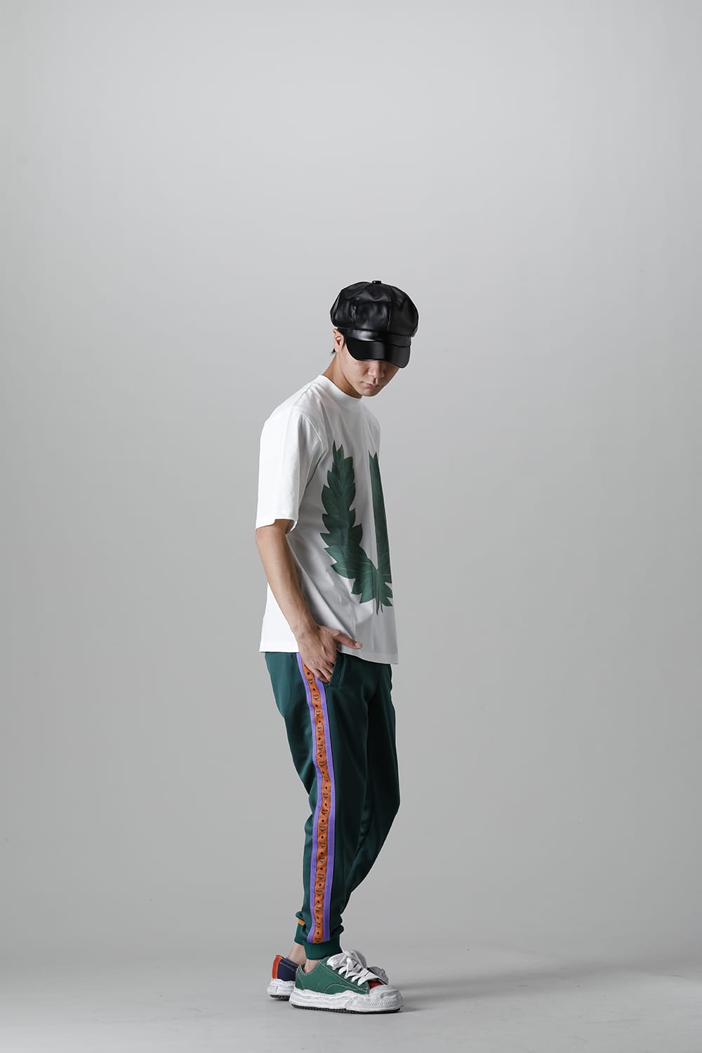 Mock neck Laurel Tee White