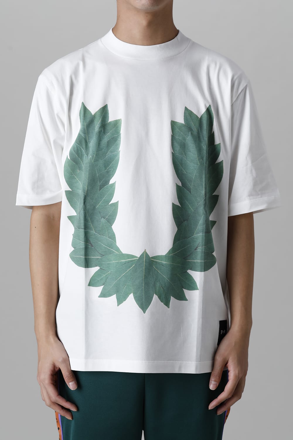 Mock neck Laurel Tee White