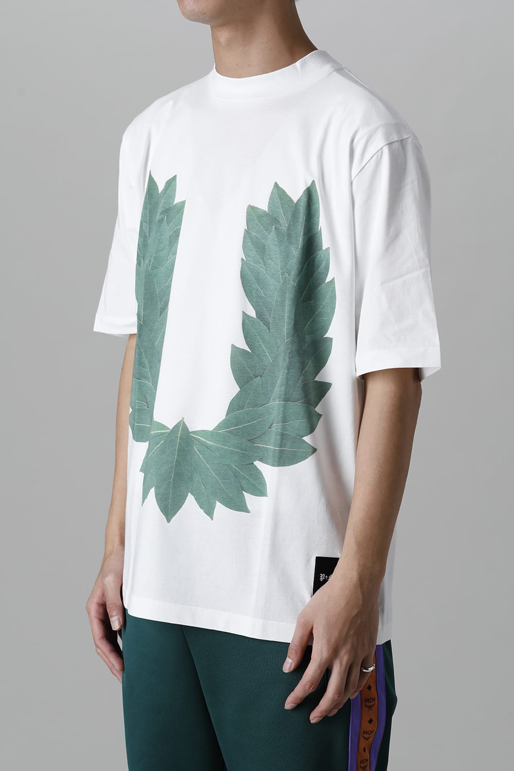 Mock neck Laurel Tee White