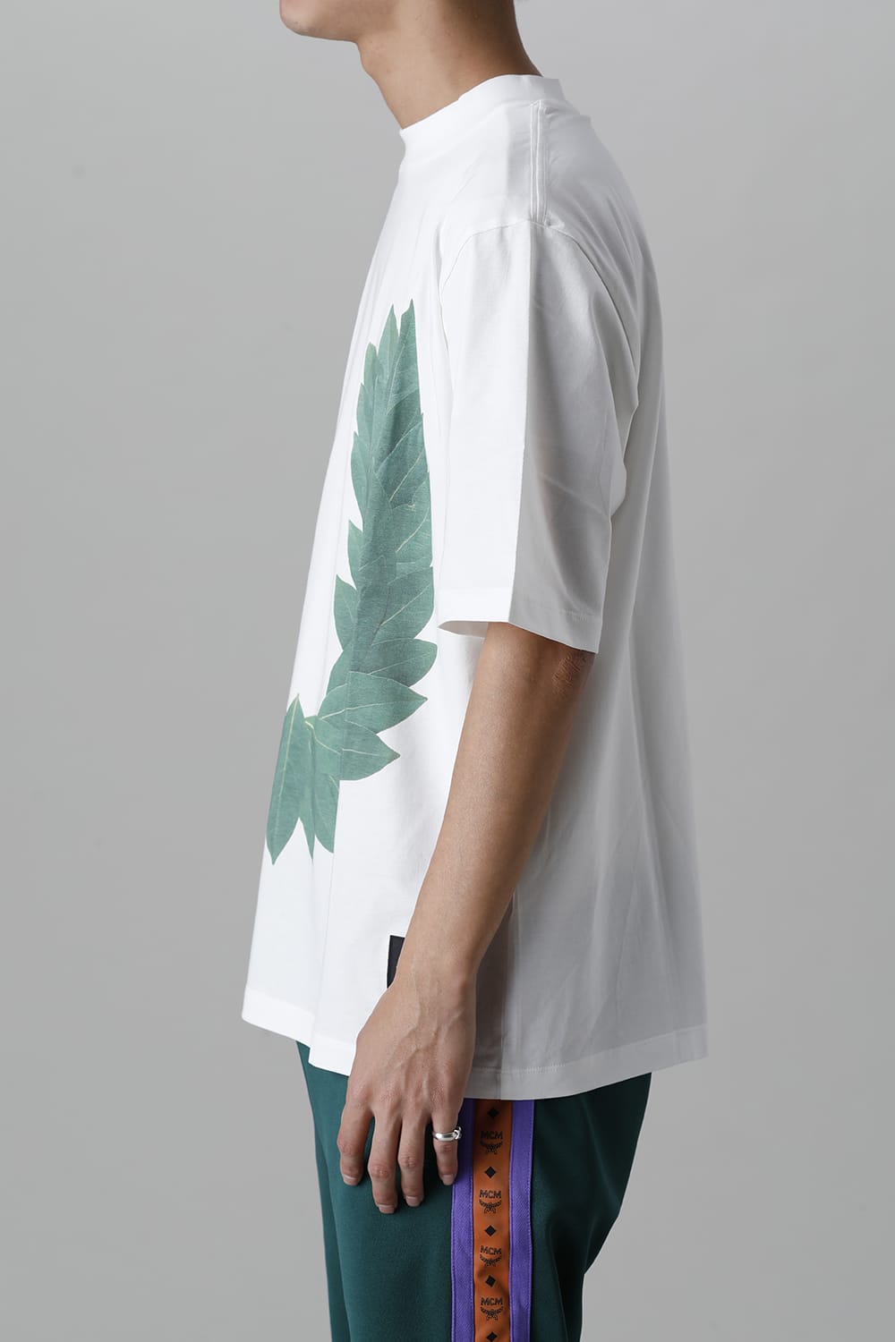 Mock neck Laurel Tee White